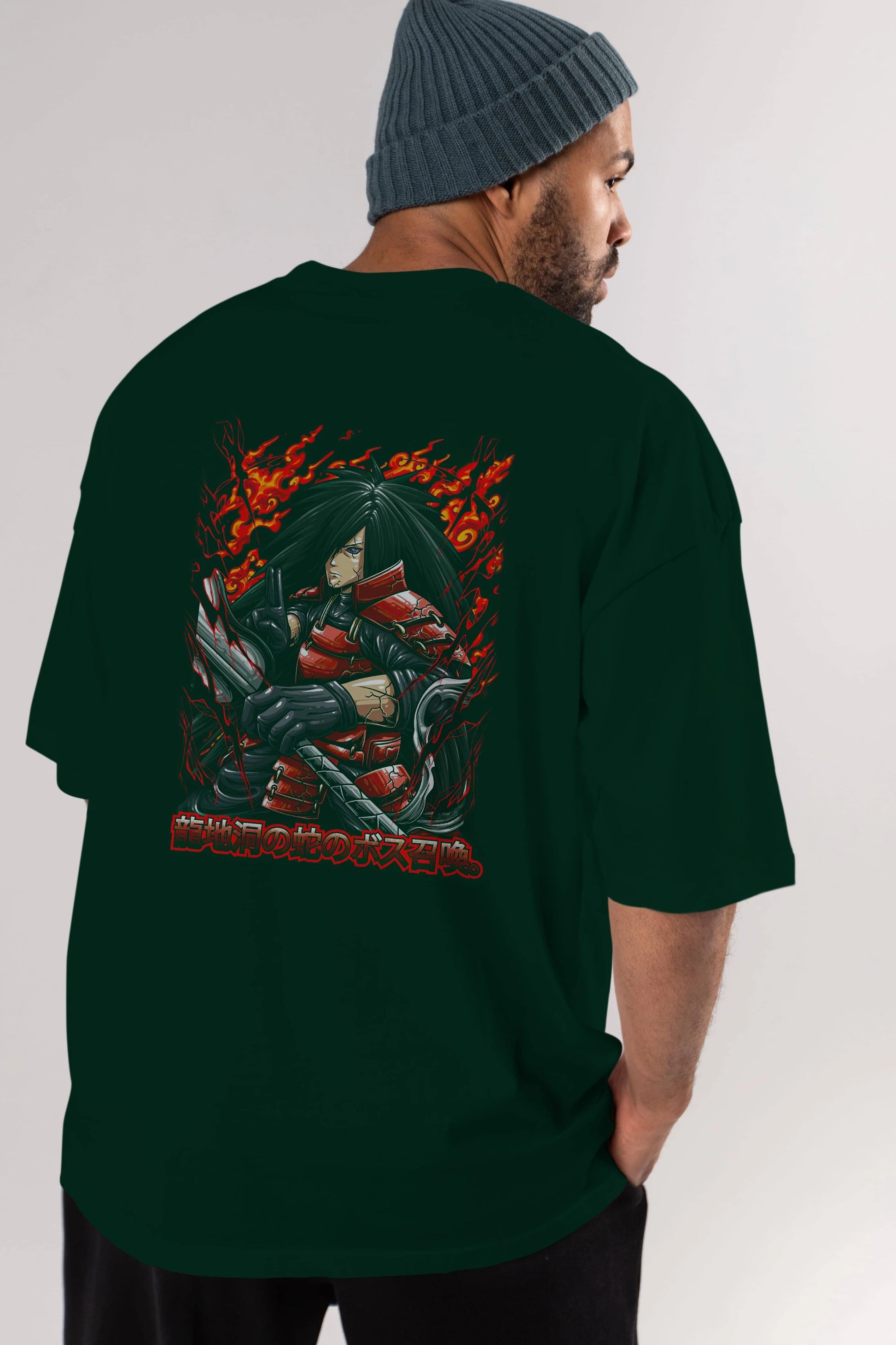 NARUTO (12) Anime Arka Baskılı Oversize t-shirt Erkek Kadın Unisex