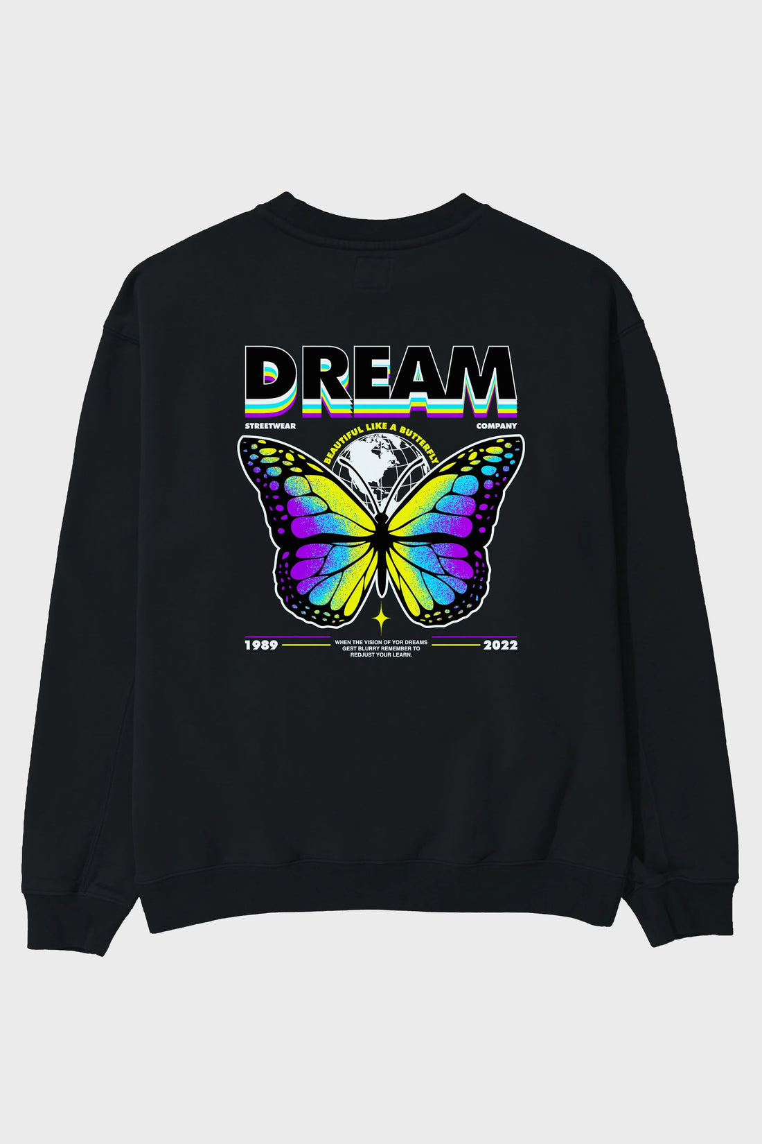 Dream Company Arka Baskılı Oversize Sweatshirt Erkek Kadın Unisex