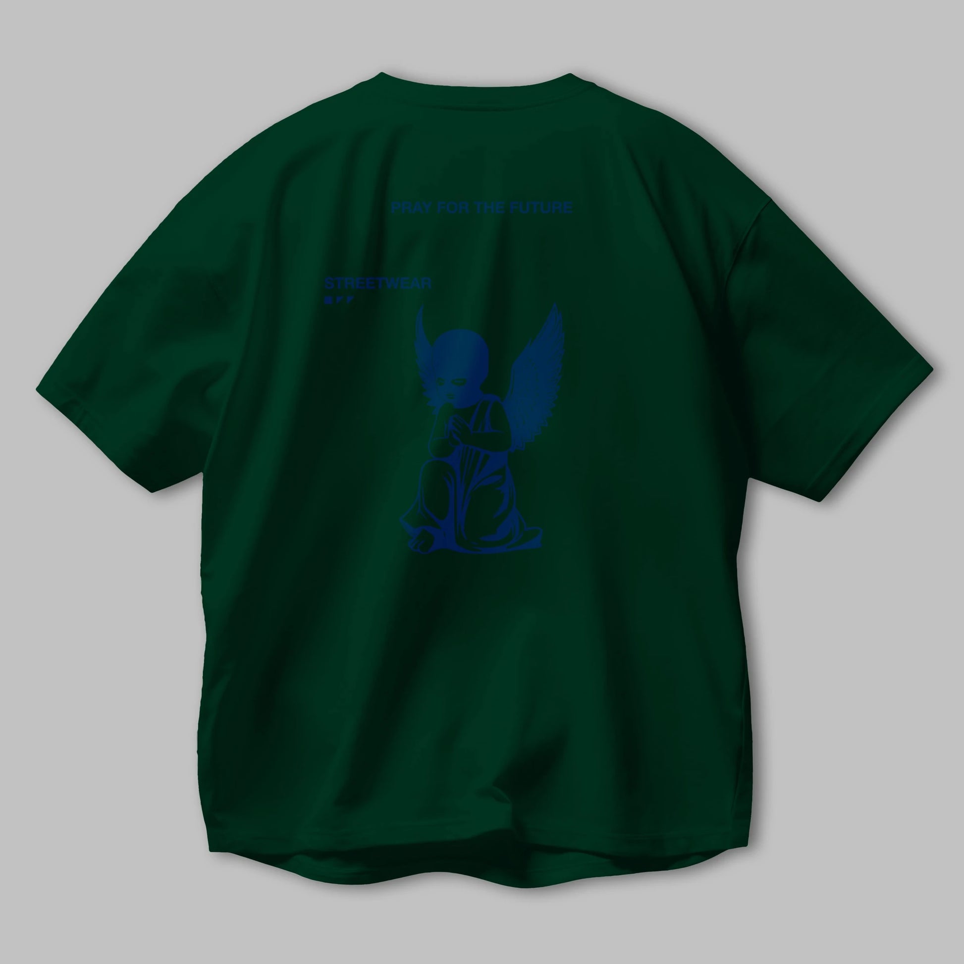 Pray for The Future Arka Baskılı Oversize t-shirt Erkek Kadın Unisex