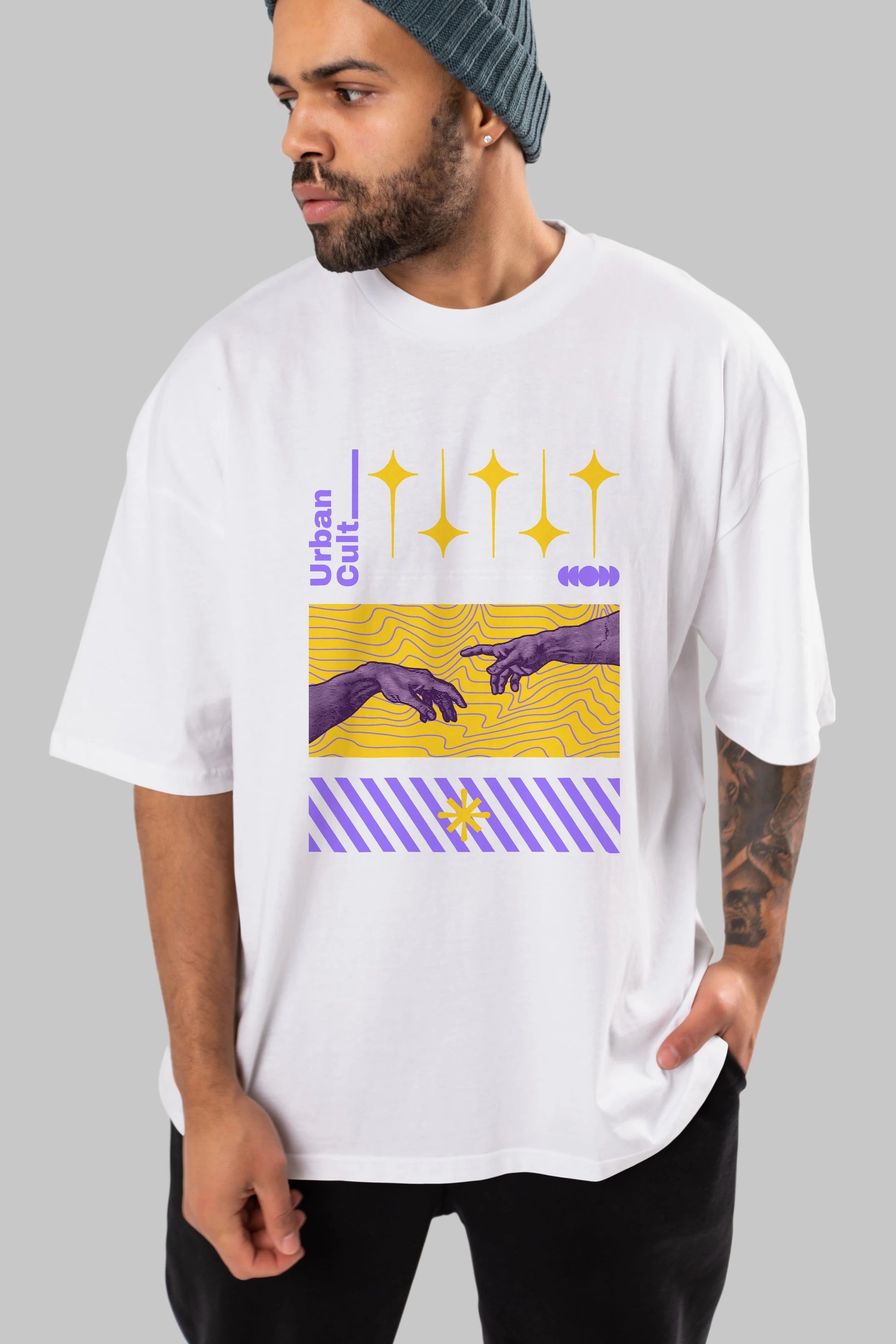 Urban Cult Ön Baskılı Oversize t-shirt Erkek Kadın Unisex