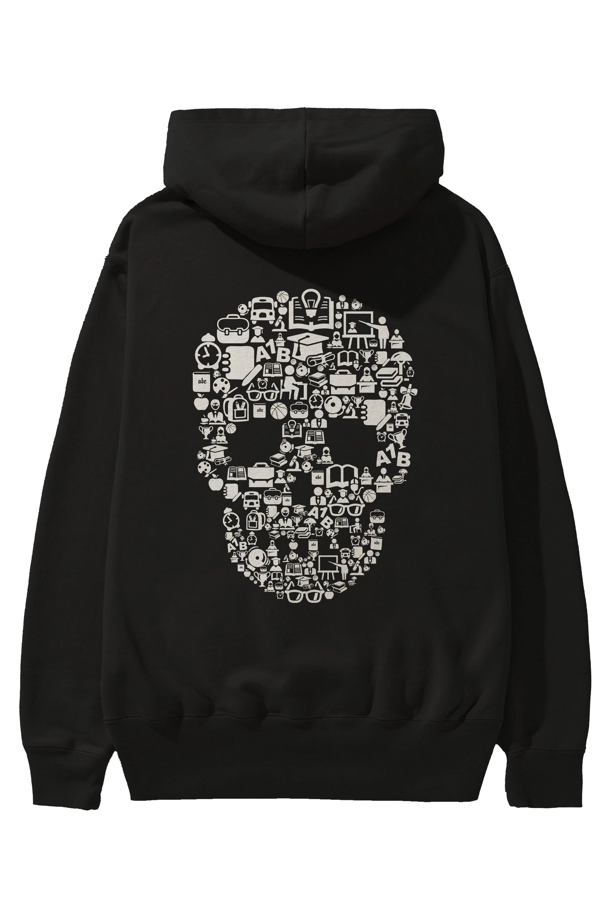 Dead  School Arka Baskılı Hoodie Oversize Kapüşonlu Sweatshirt Erkek Kadın Unisex
