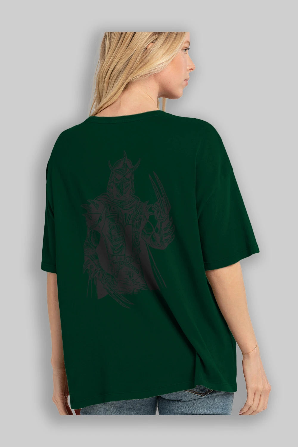 Shredder Punk Arka Baskılı Oversize t-shirt Erkek Kadın Unisex %100 Pamuk