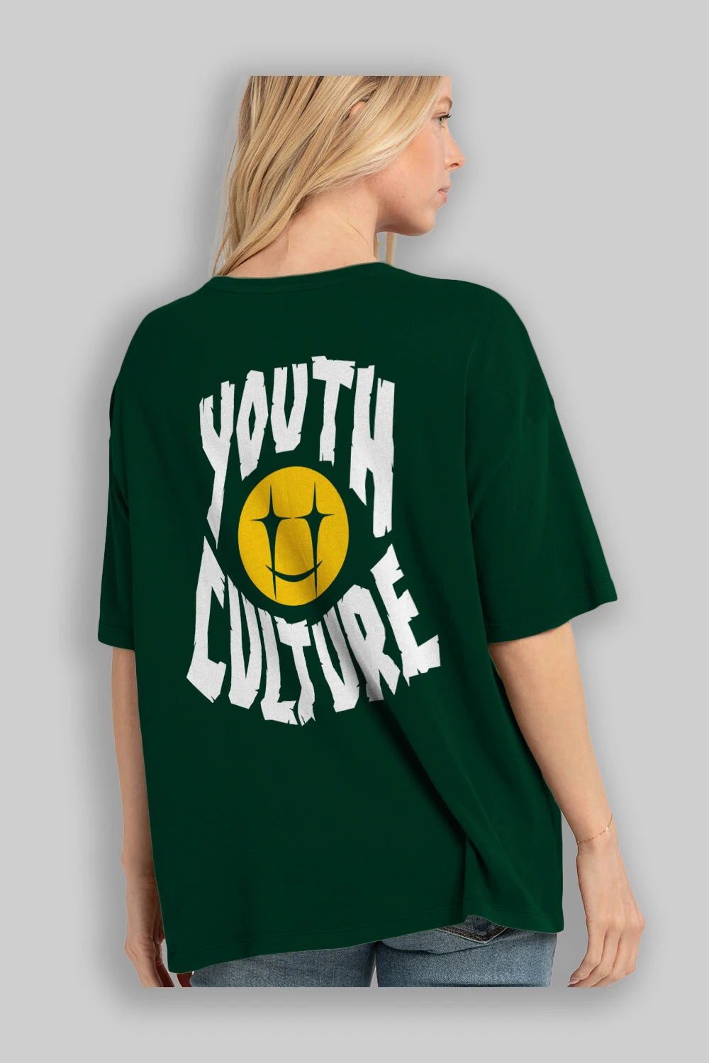 Youth Culture Arka Baskılı Oversize t-shirt Erkek Kadın Unisex