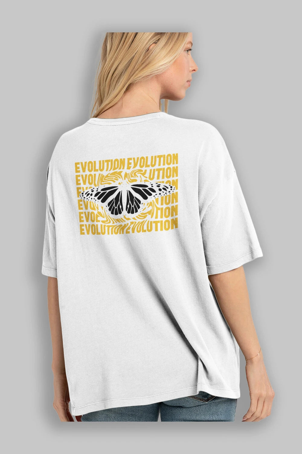 Evolution Urban Style Arka Baskılı Oversize t-shirt Erkek Kadın Unisex