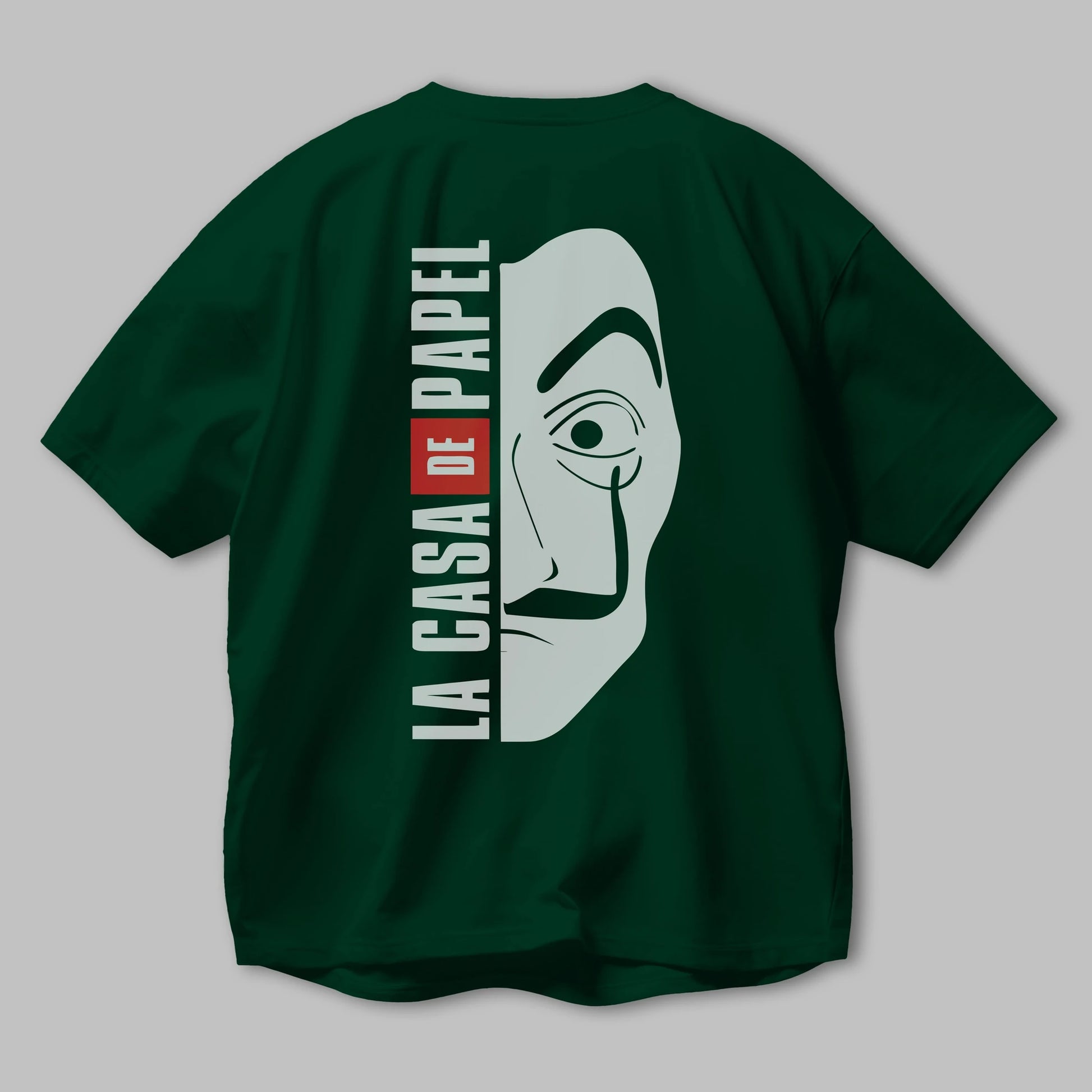 La Casa De Papel (3) Arka Baskılı Oversize t-shirt Erkek Kadın Unisex %100 Pamuk Bisiklet Yaka tişort
