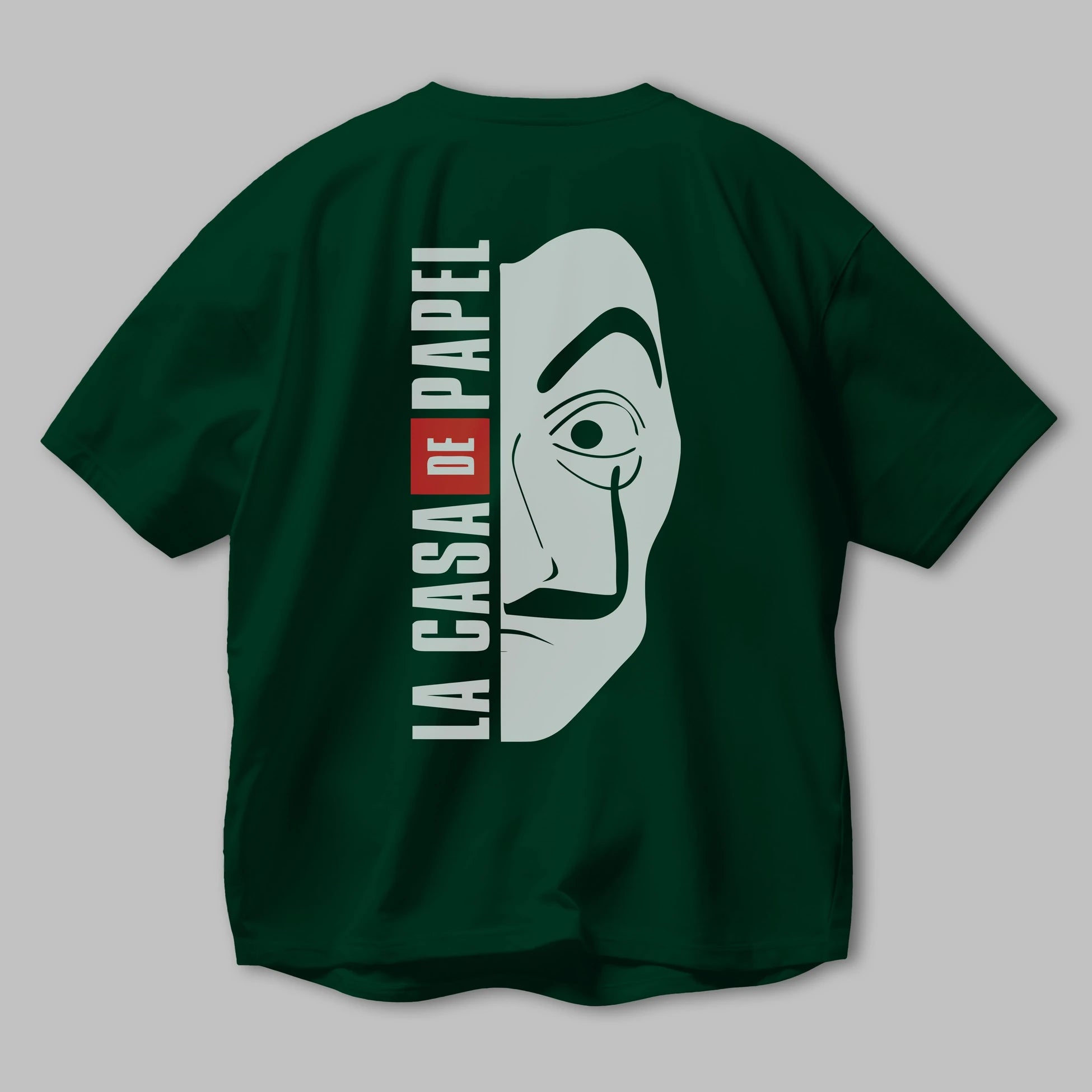 La Casa De Papel (3) Arka Baskılı Oversize t-shirt Erkek Kadın Unisex %100 Pamuk Bisiklet Yaka tişort