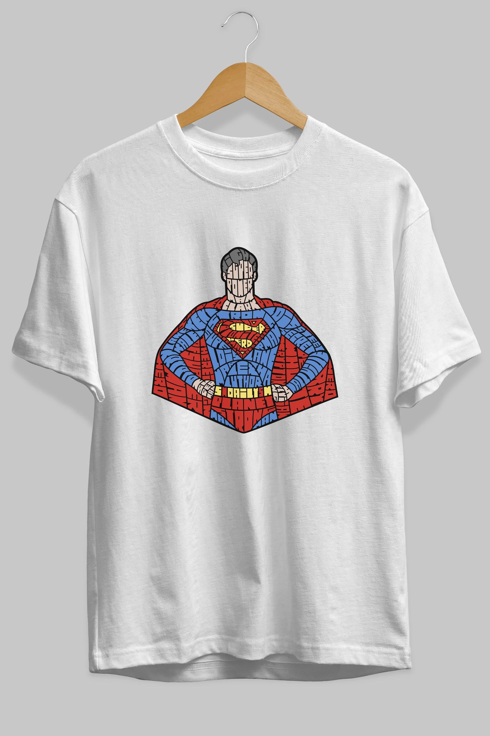 Kryptonian Ön Baskılı Oversize t-shirt %100 pamuk Erkek Kadın Unisex