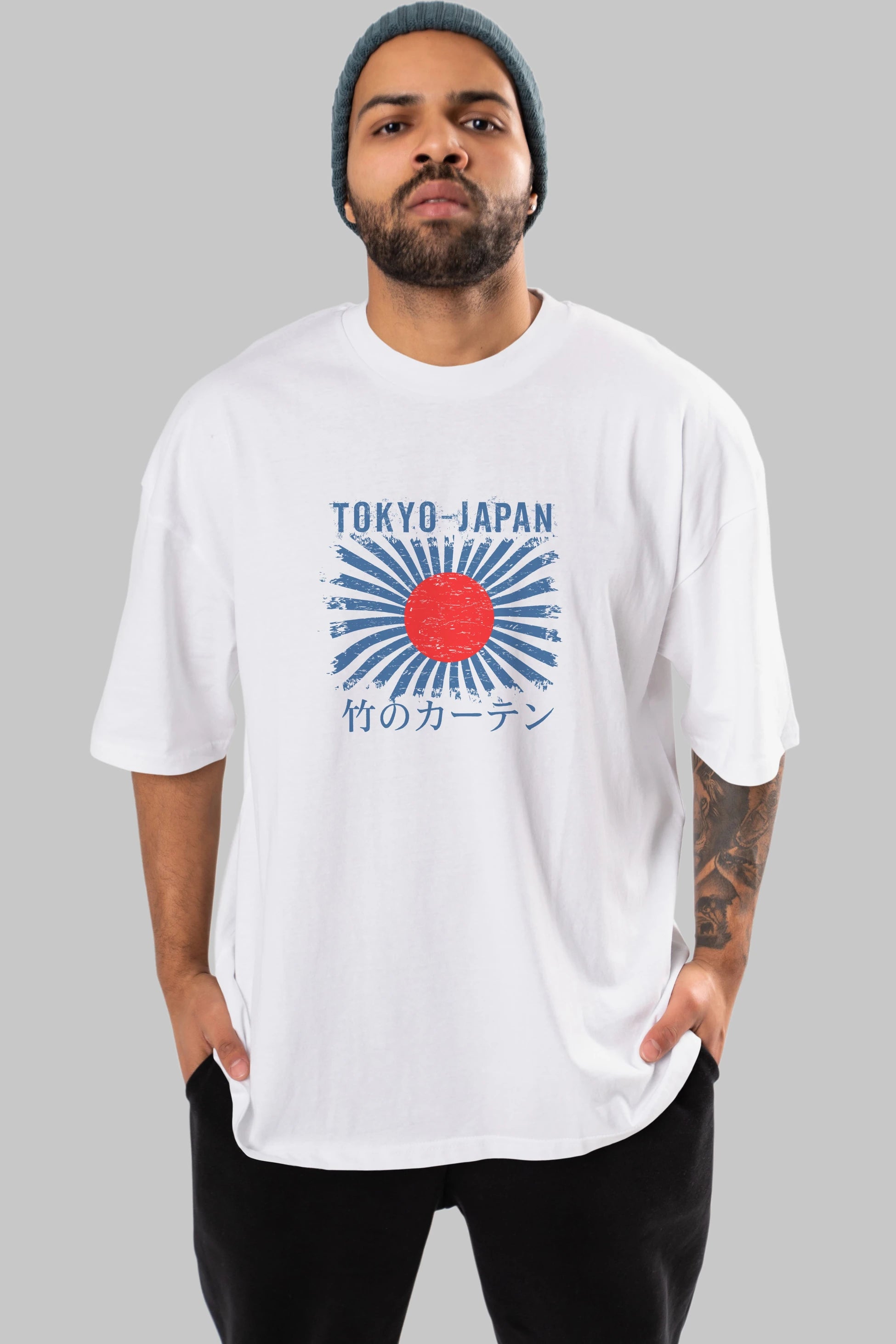 Tokyo Japan Ön Baskılı Oversize t-shirt Erkek Kadın Unisex