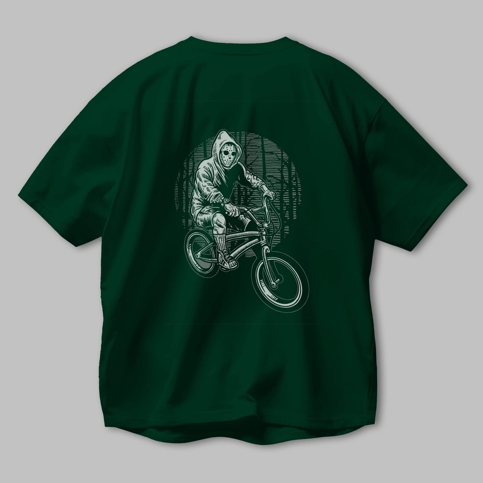 Ride Bike To Kill Arka Baskılı Oversize t-shirt Erkek Kadın Unisex %100 Pamuk
