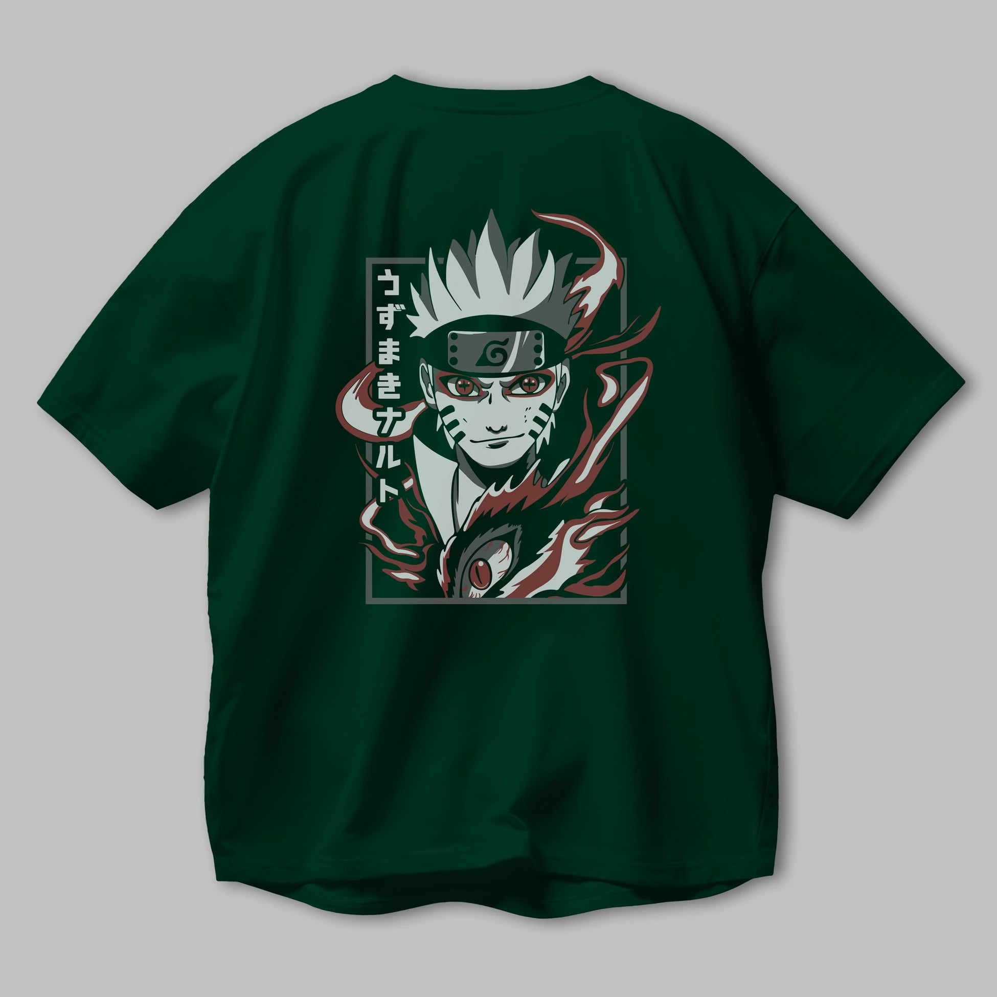 NarutoMod Anime Arka Baskılı Oversize t-shirt Erkek Kadın Unisex