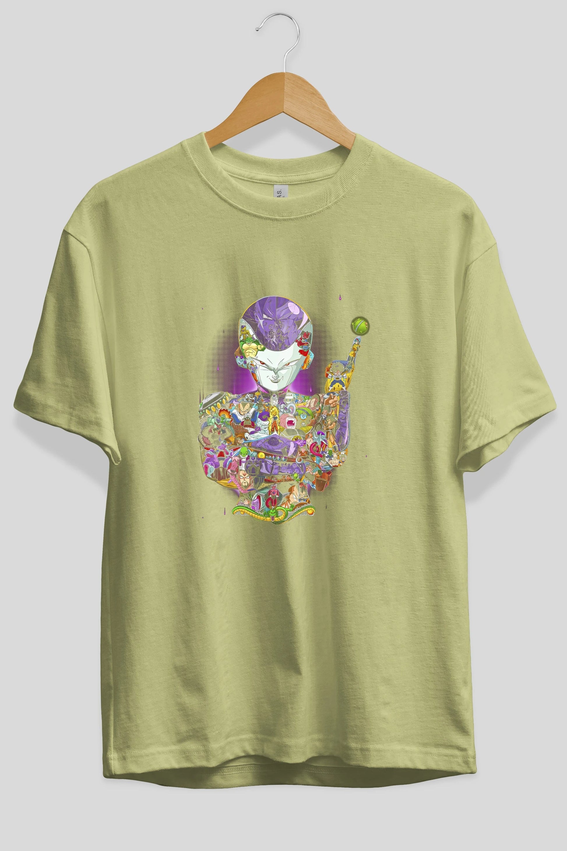 DRAGON BALL ART (4) Anime Ön Baskılı Oversize t-shirt %100 pamuk Erkek Kadın Unisex