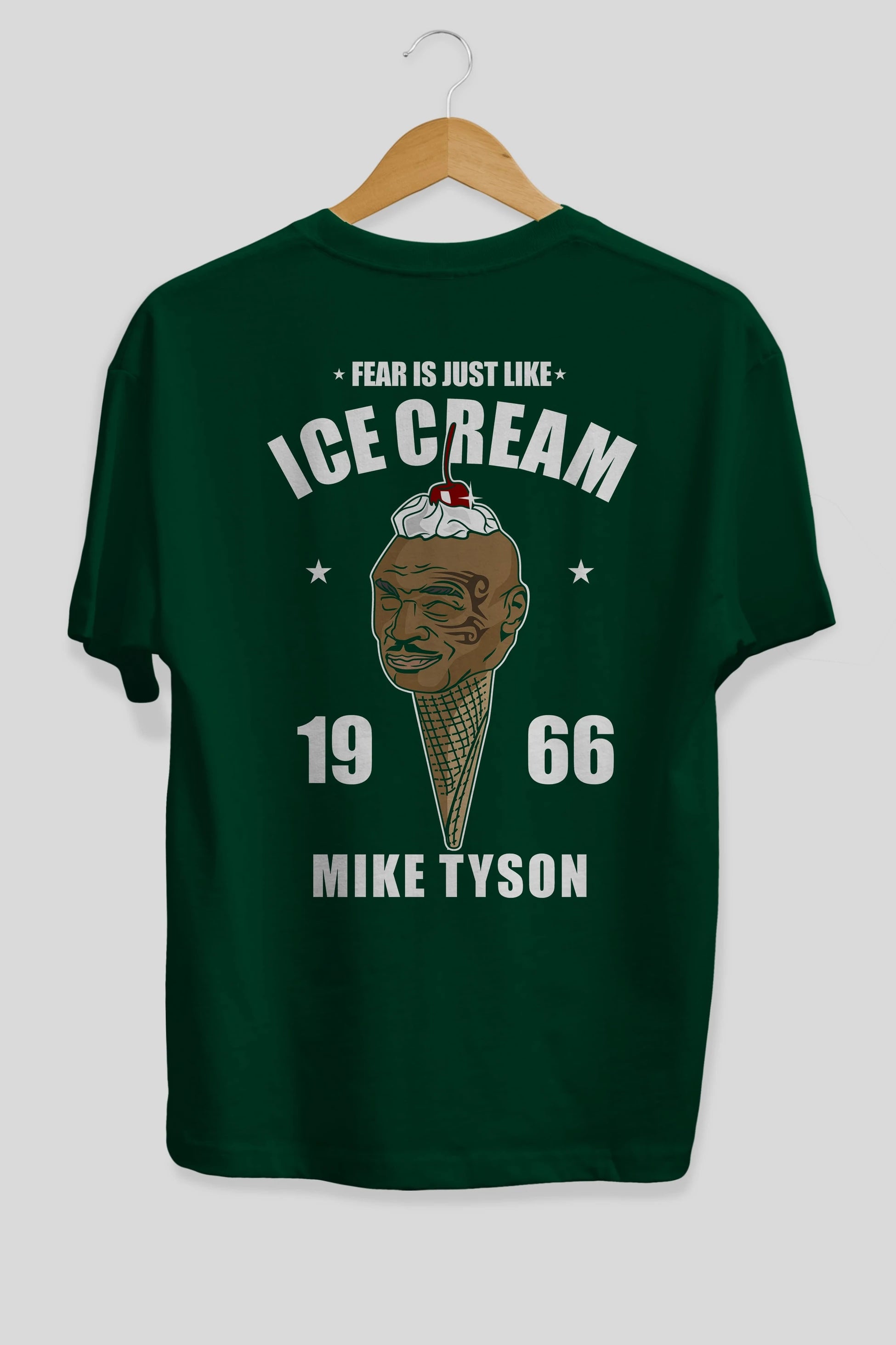 Tyson Ice Cream Arka Baskılı Oversize t-shirt Erkek Kadın Unisex %100 Pamuk tişort