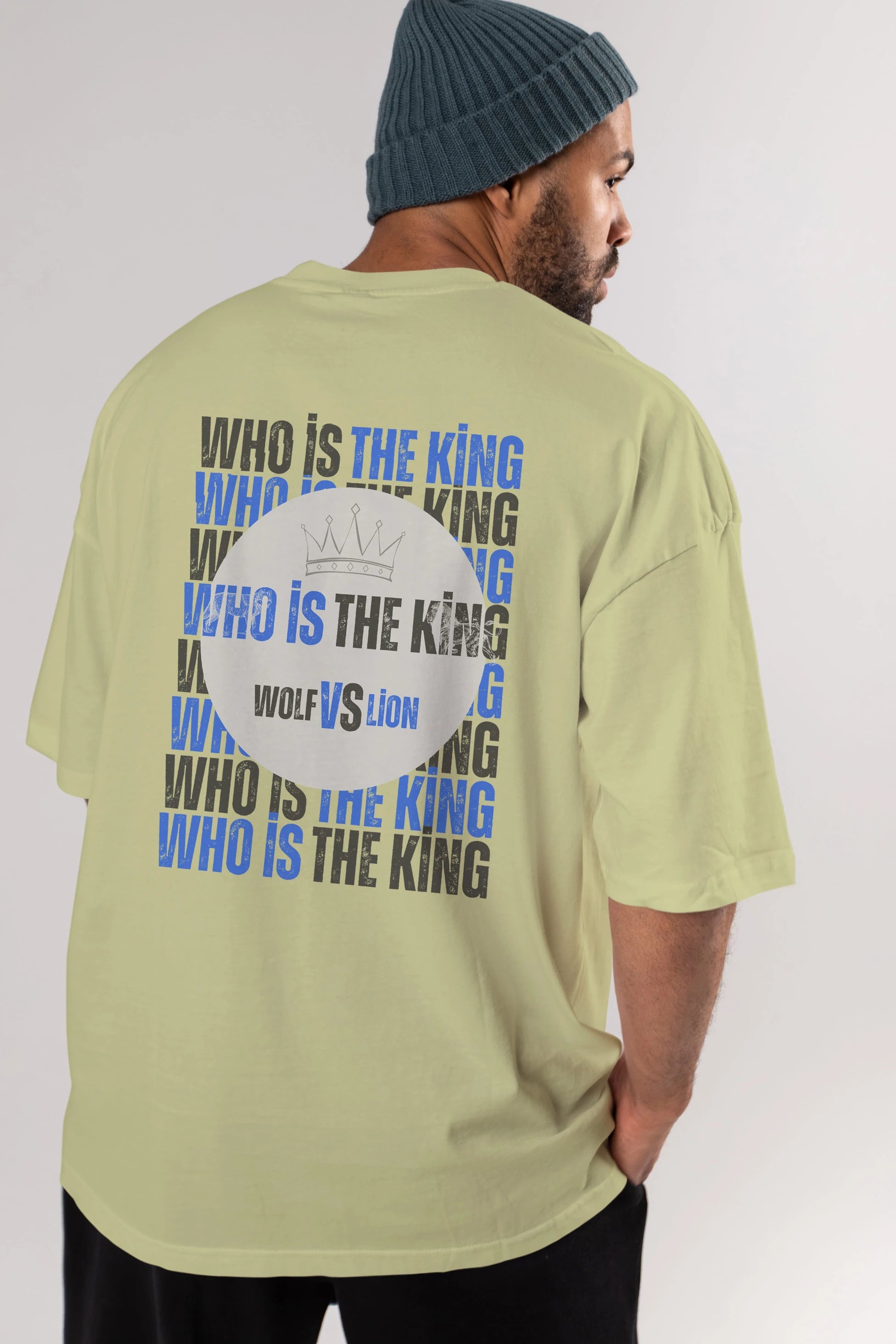 Who Is The King Yazılı Arka Baskılı Oversize t-shirt Erkek Kadın Unisex