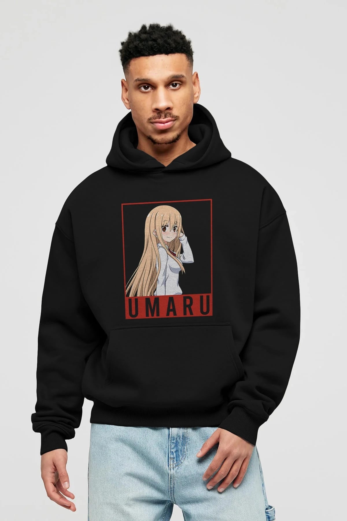 Umaru Doma 2 (2) Anime Ön Baskılı Hoodie Oversize Kapüşonlu Sweatshirt Erkek Kadın Unisex