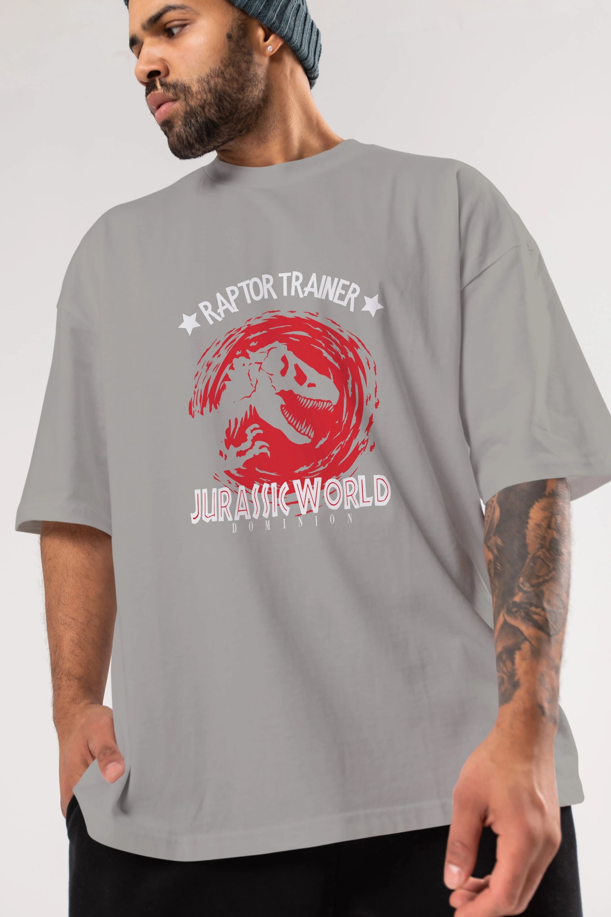 Jurassic Park (3) Ön Baskılı Oversize t-shirt Erkek Kadın Unisex %100 Pamuk Bisiklet Yaka tişort