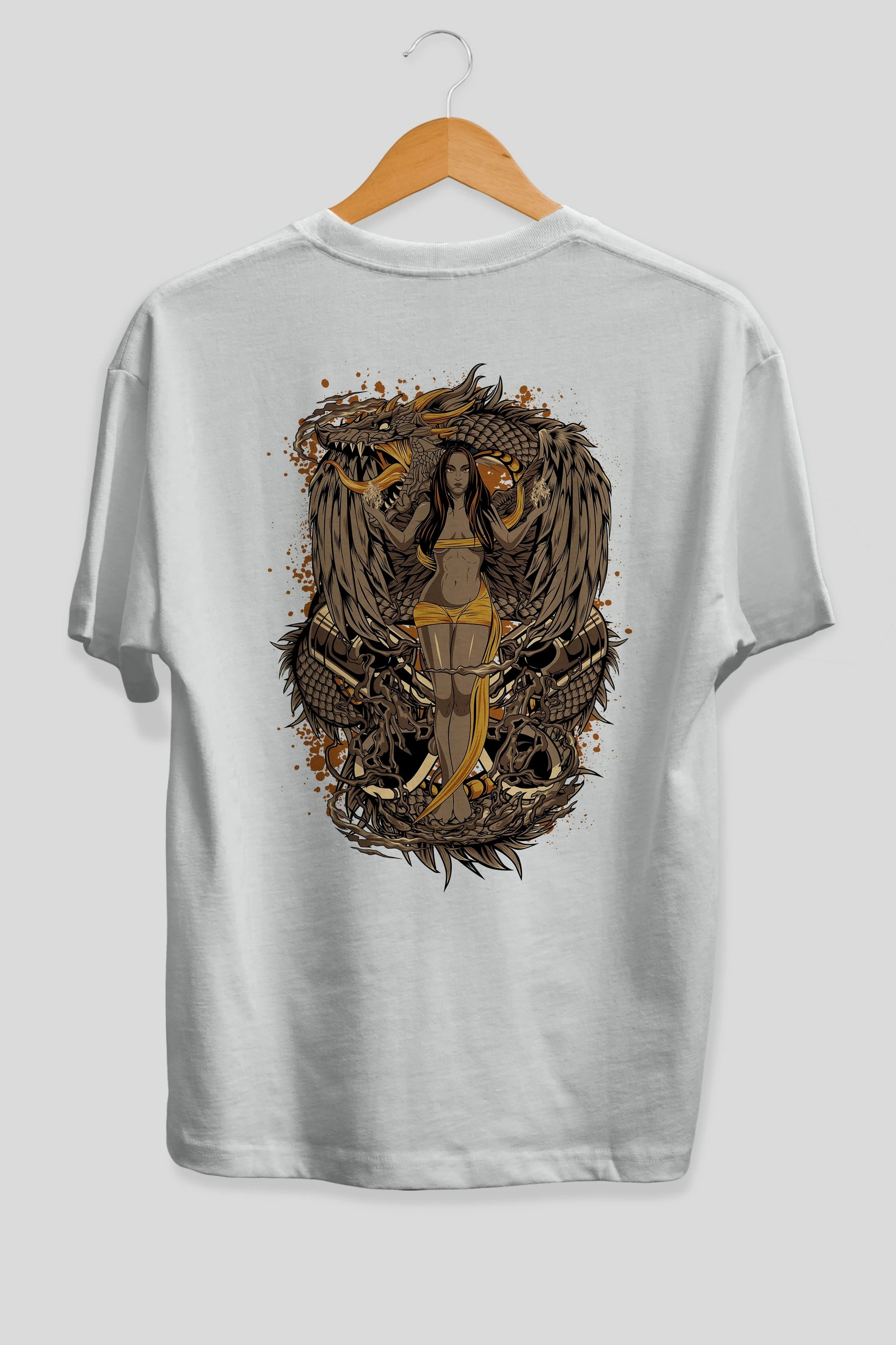 TRIBAL (3) Anime Arka Baskılı Oversize t-shirt Erkek Kadın Unisex