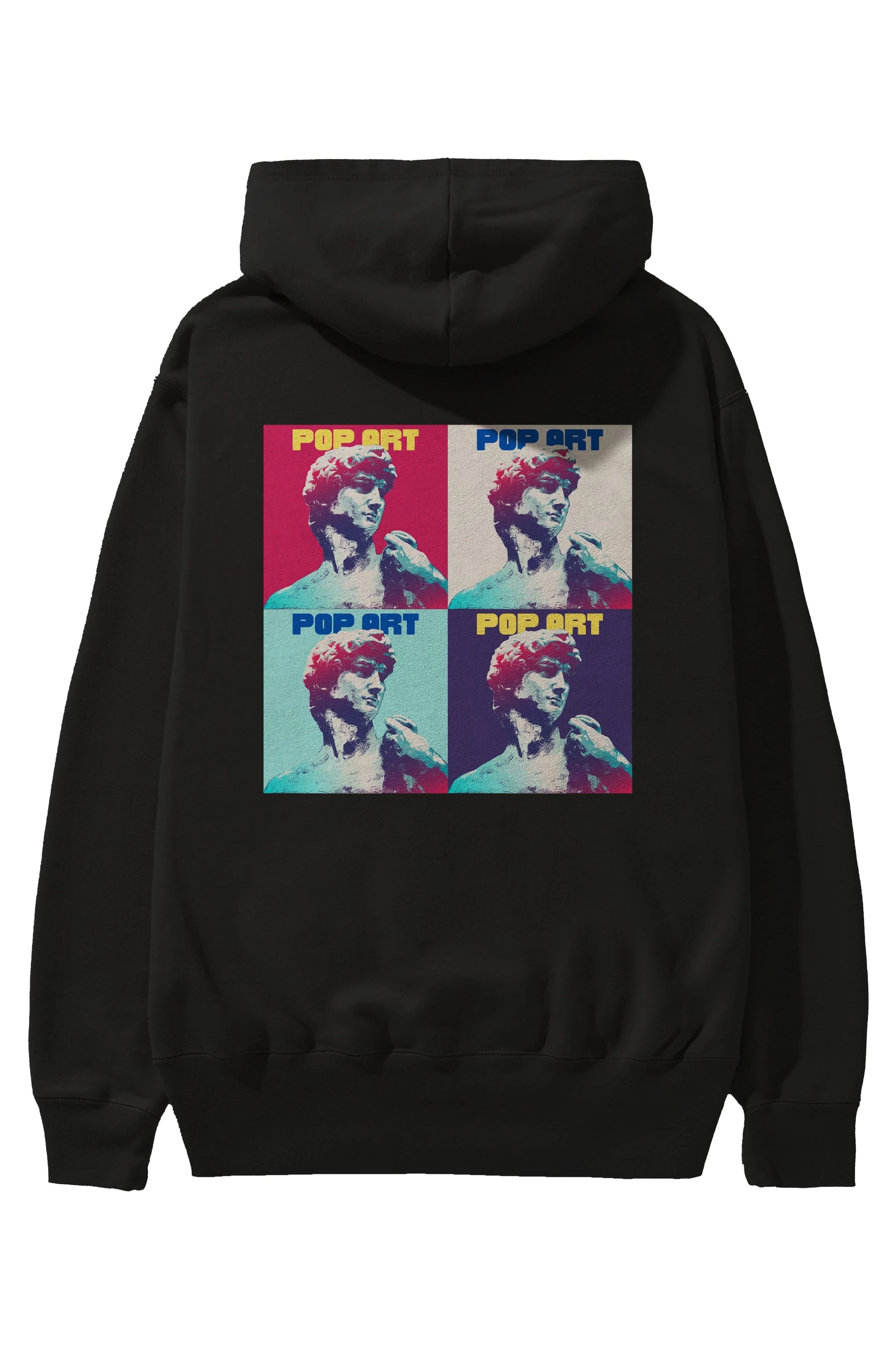 Creative Pop Art Arka Baskılı Oversize Hoodie Kapüşonlu Sweatshirt Erkek Kadın Unisex