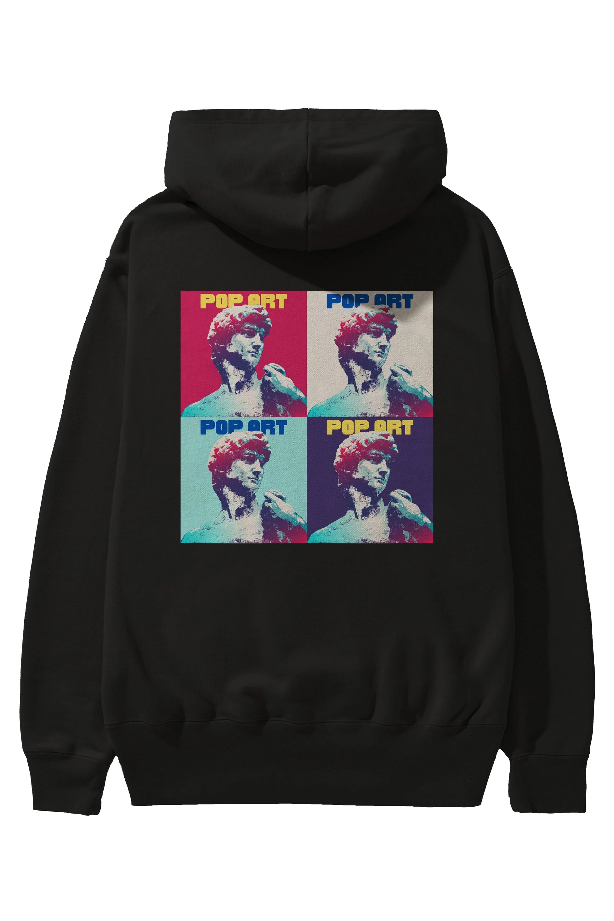 Creative Pop Art Arka Baskılı Oversize Hoodie Kapüşonlu Sweatshirt Erkek Kadın Unisex