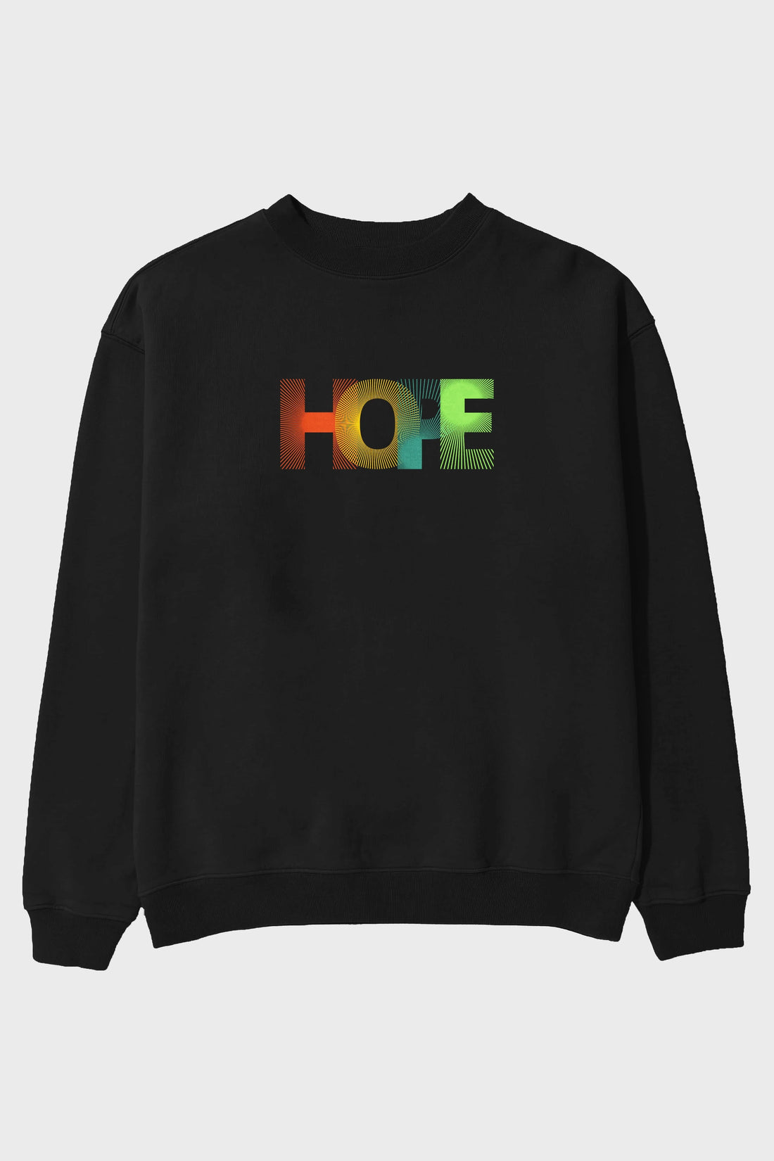 Hope Ön Baskılı Oversize Sweatshirt Erkek Kadın Unisex