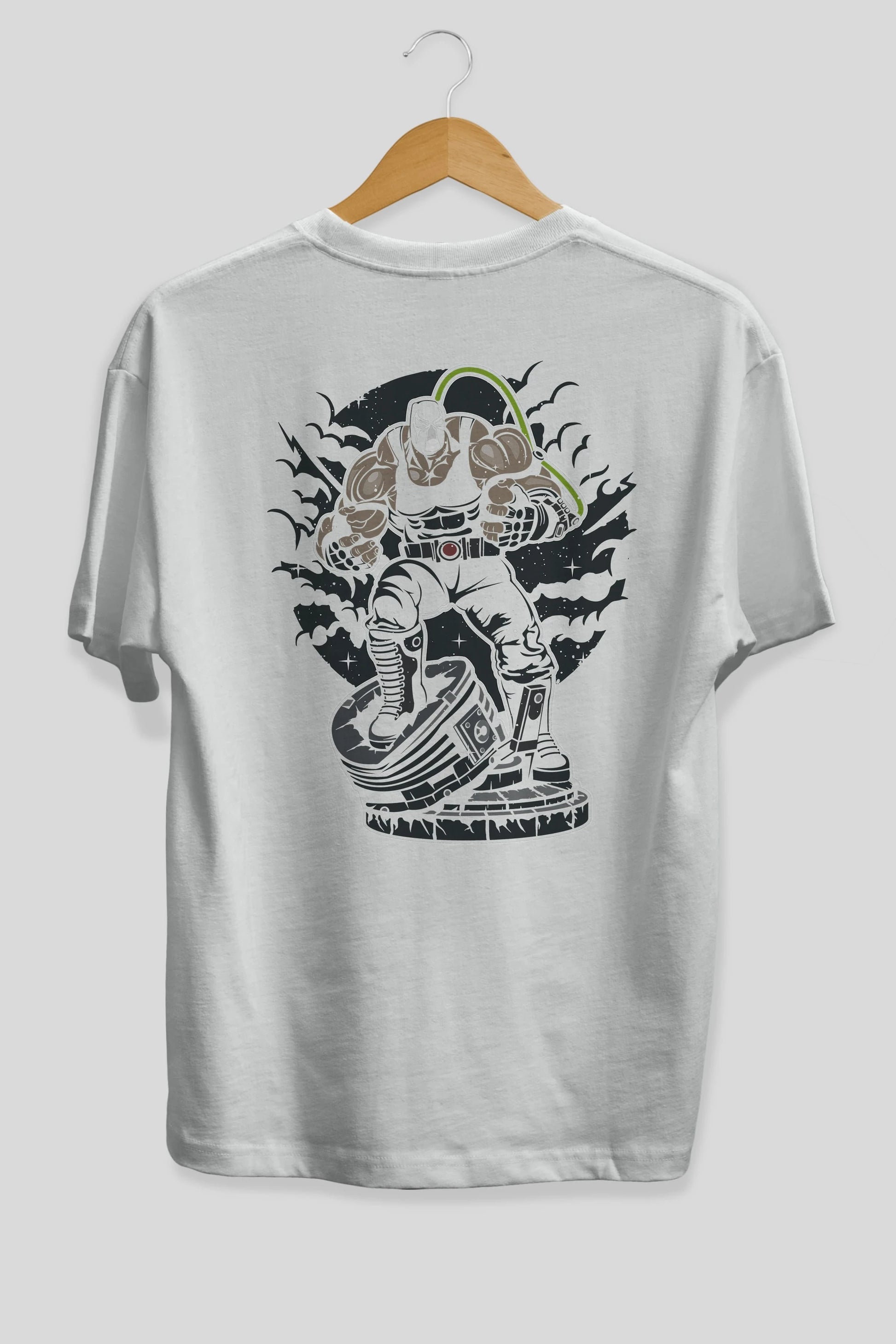 Bane (2) Arka Baskılı Oversize t-shirt Erkek Kadın Unisex %100 Pamuk