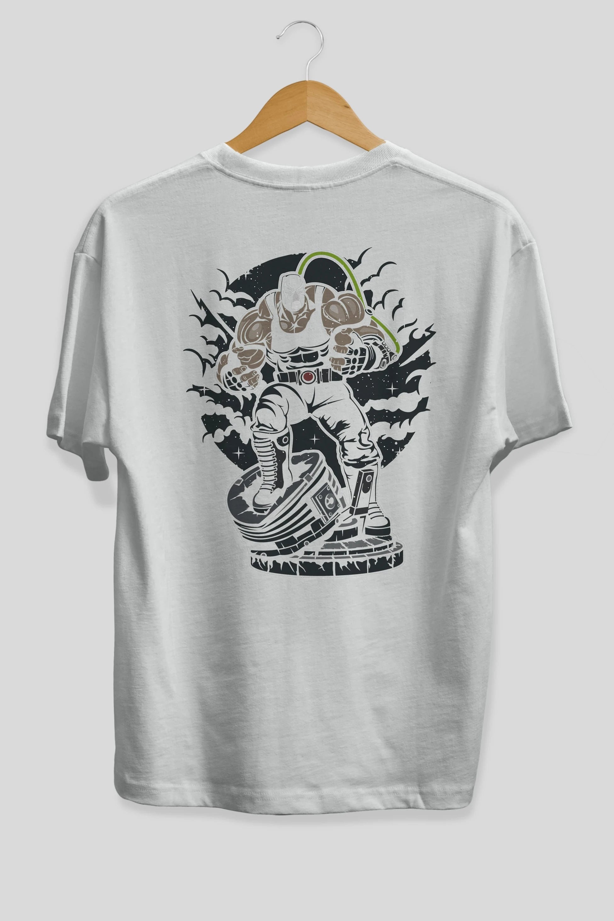 Bane (2) Arka Baskılı Oversize t-shirt Erkek Kadın Unisex %100 Pamuk