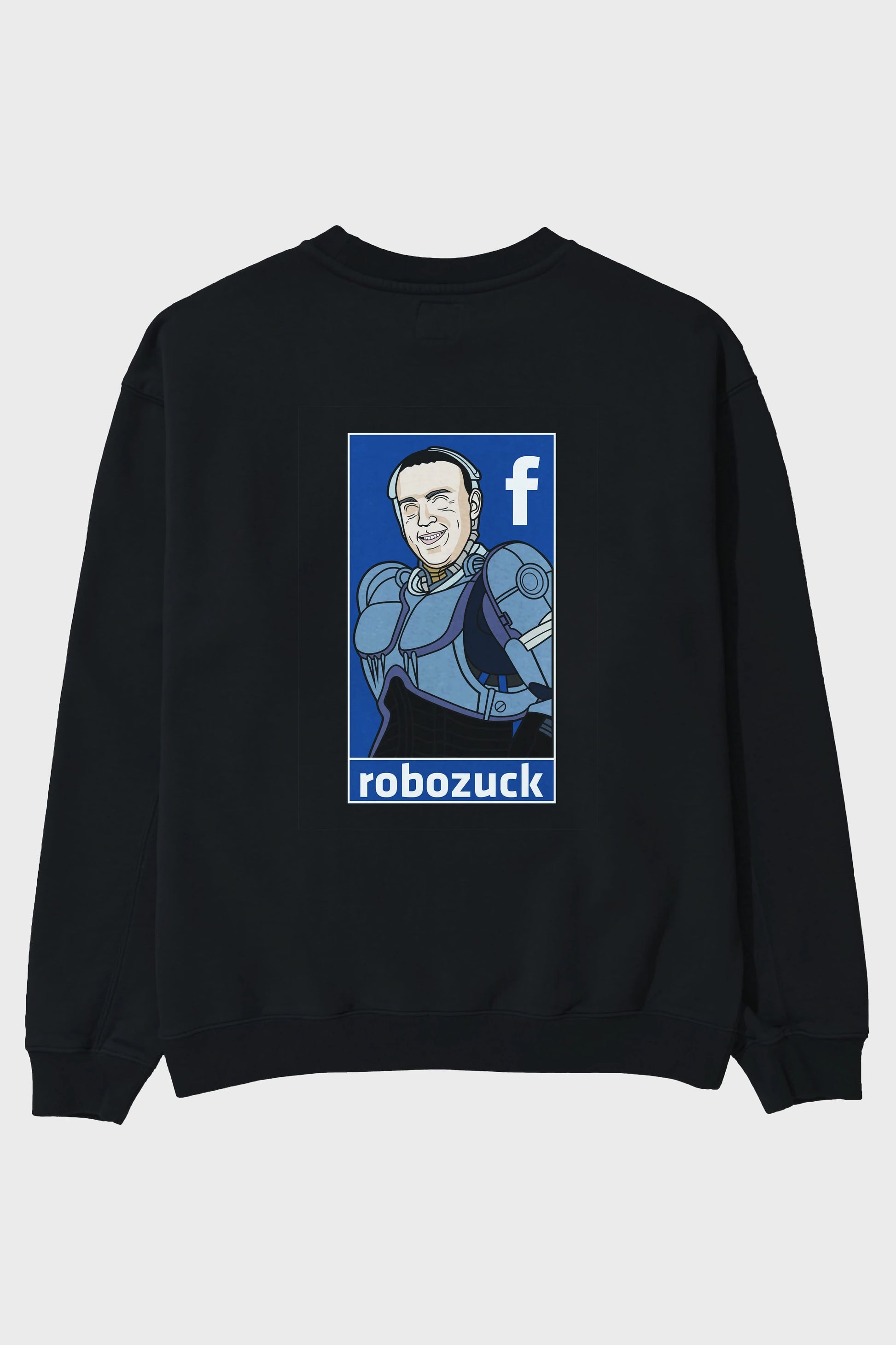 Robozuck Arka Baskılı Oversize Sweatshirt Erkek Kadın Unisex
