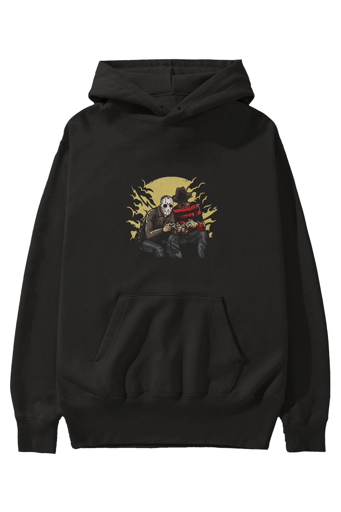 Dark Gamers Ön Baskılı Hoodie Oversize Kapüşonlu Sweatshirt Erkek Kadın Unisex