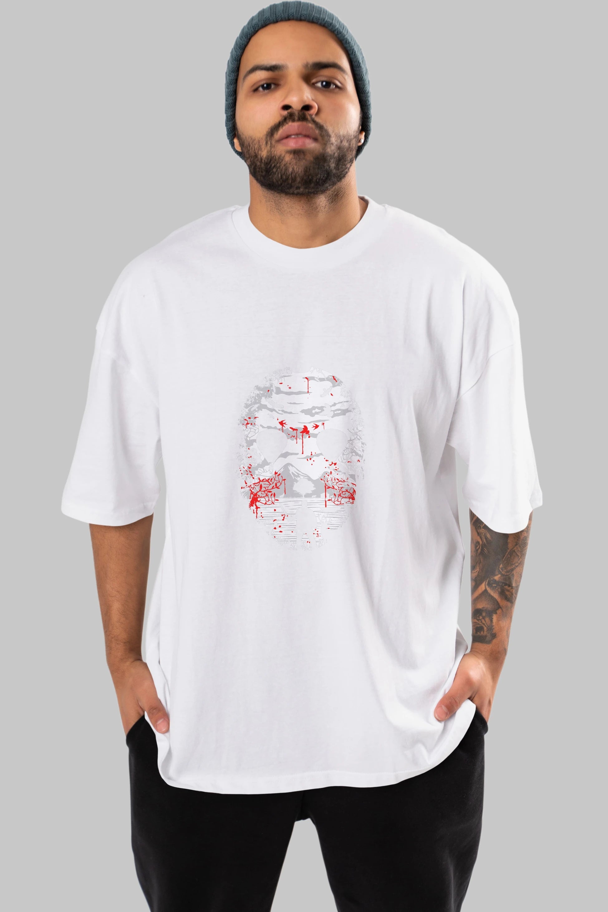 Crystal Lake Ön Baskılı Oversize t-shirt %100 pamuk Erkek Kadın Unisex