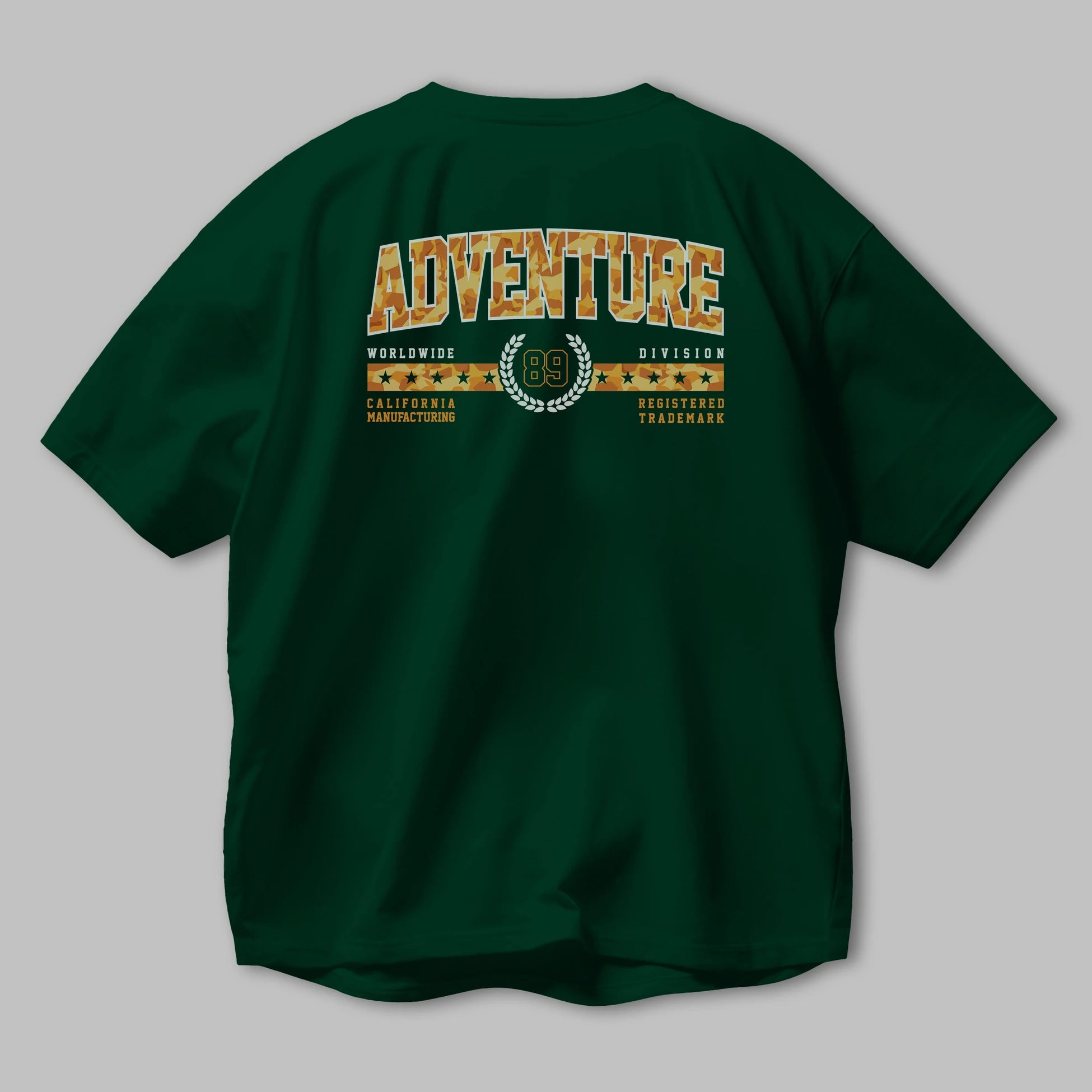 Adventure Arka Baskılı Oversize t-shirt Erkek Kadın Unisex