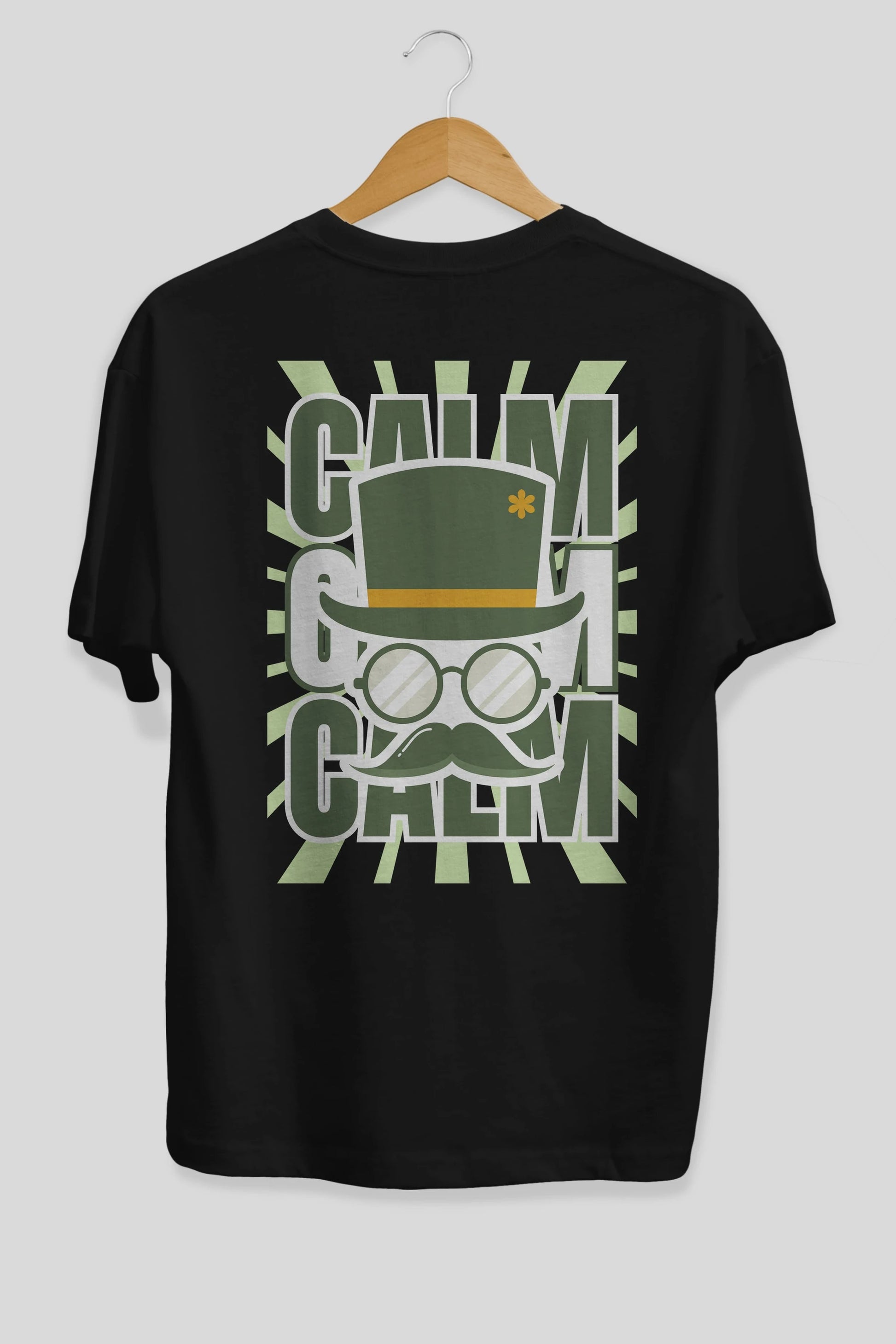 Calm Yazılı Arka Baskılı Oversize t-shirt Erkek Kadın Unisex