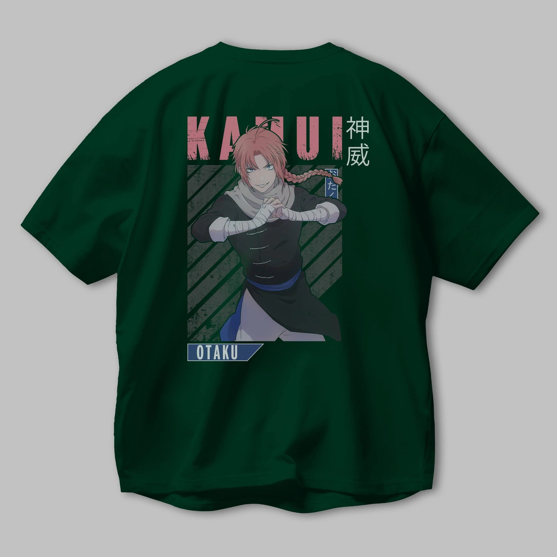 Kamui GINTAMA Anime Arka Baskılı Oversize t-shirt Erkek Kadın Unisex