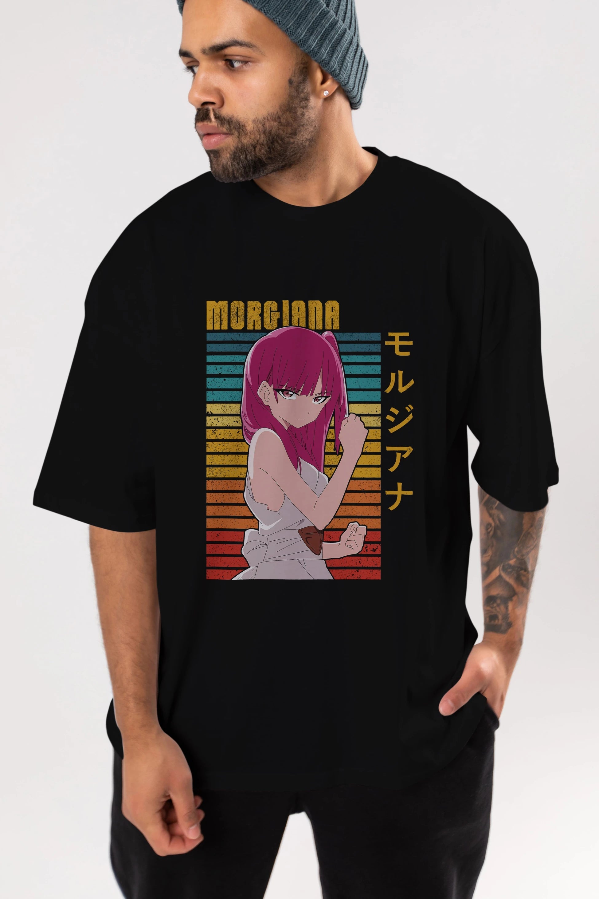 Morgiana 3 Anime Ön Baskılı Oversize t-shirt %100 pamuk Erkek Kadın Unisex