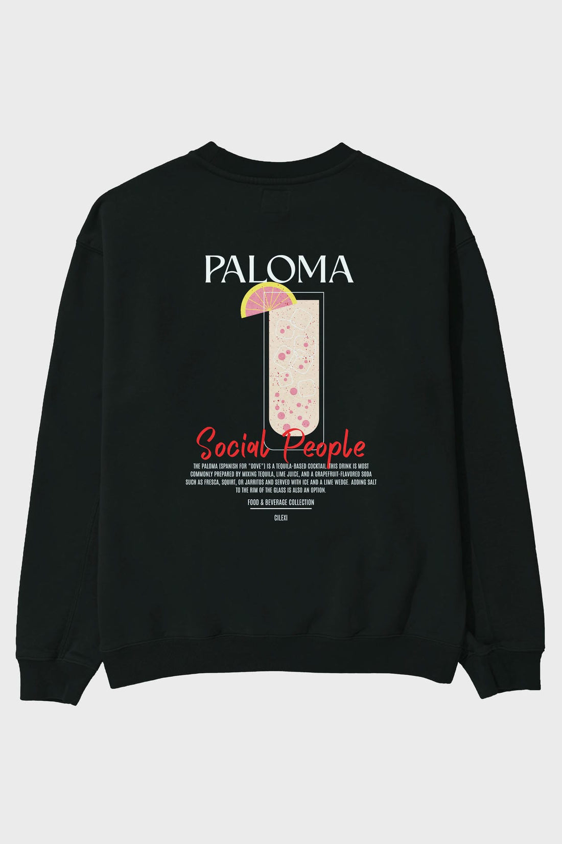 Paloma Arka Baskılı Oversize Sweatshirt Erkek Kadın Unisex