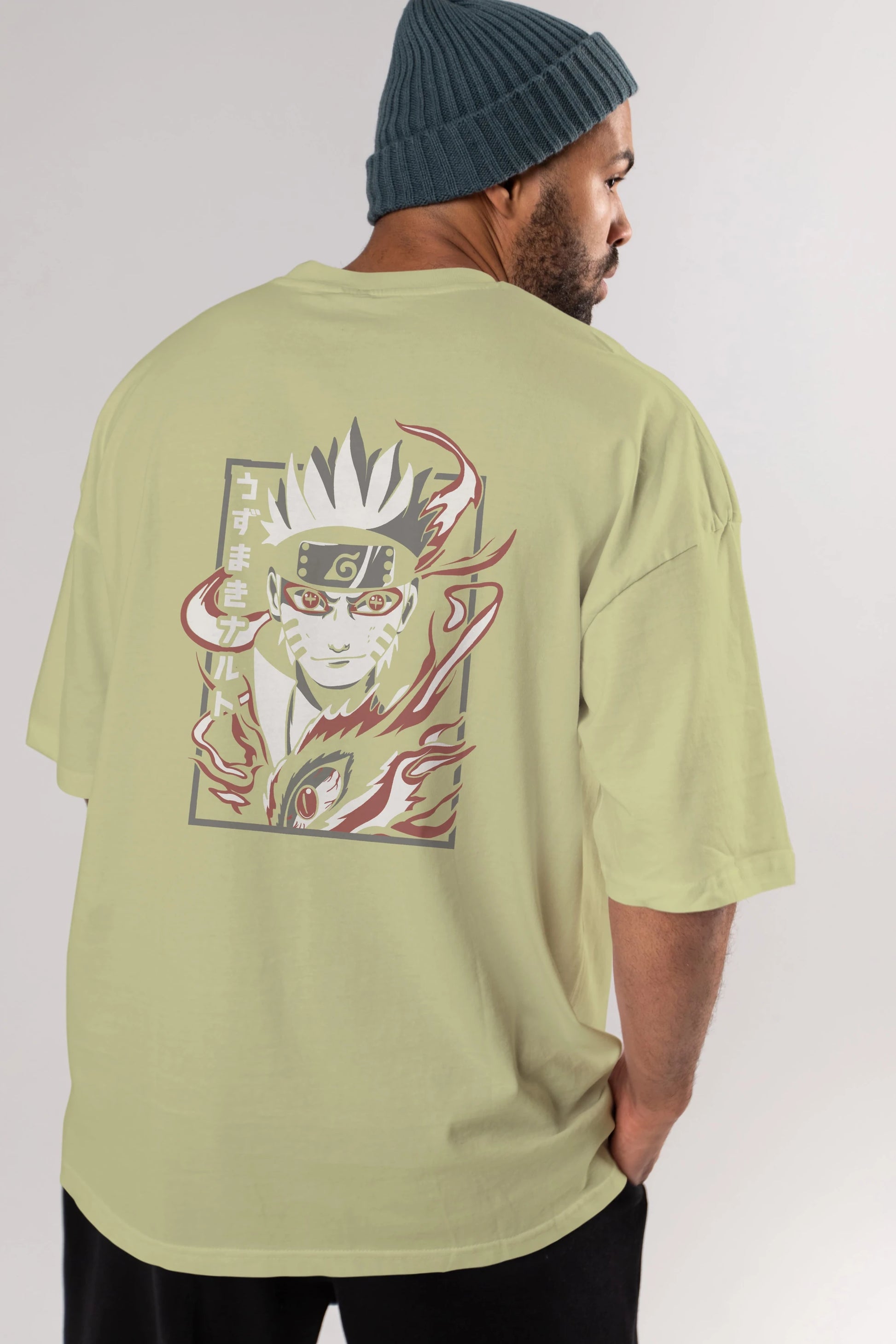 NarutoMod Anime Arka Baskılı Oversize t-shirt Erkek Kadın Unisex