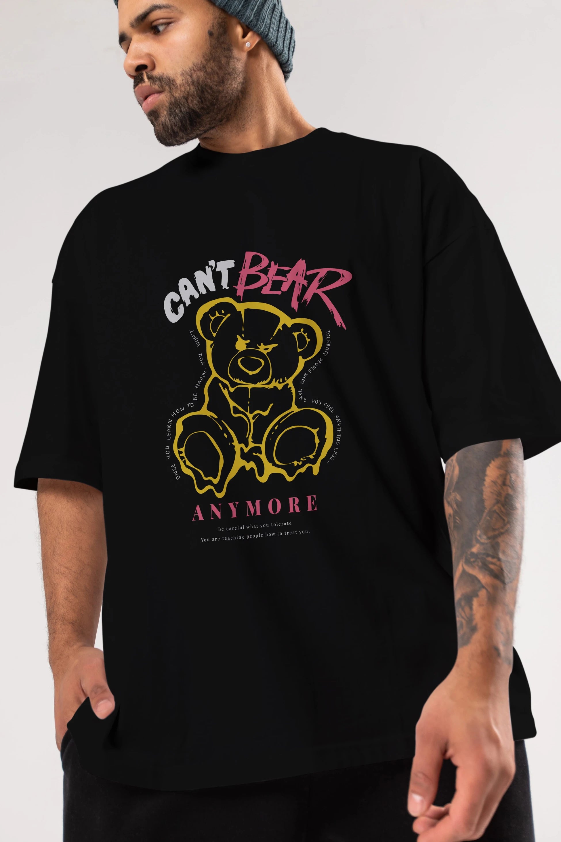 Cant Bear Anymore Ön Baskılı Oversize t-shirt Erkek Kadın Unisex