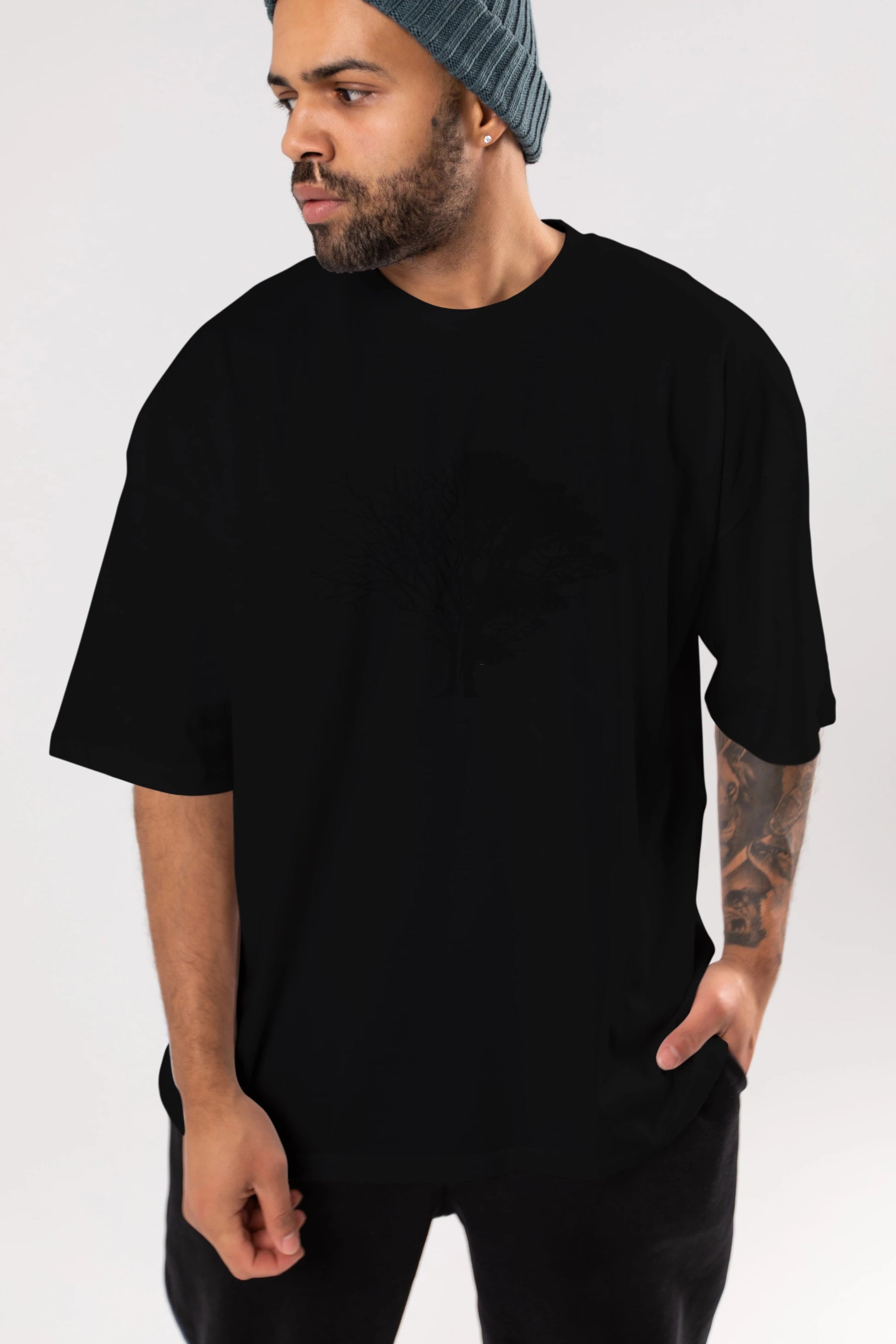 Life And Death Ön Baskılı Oversize t-shirt %100 pamuk Erkek Kadın Unisex