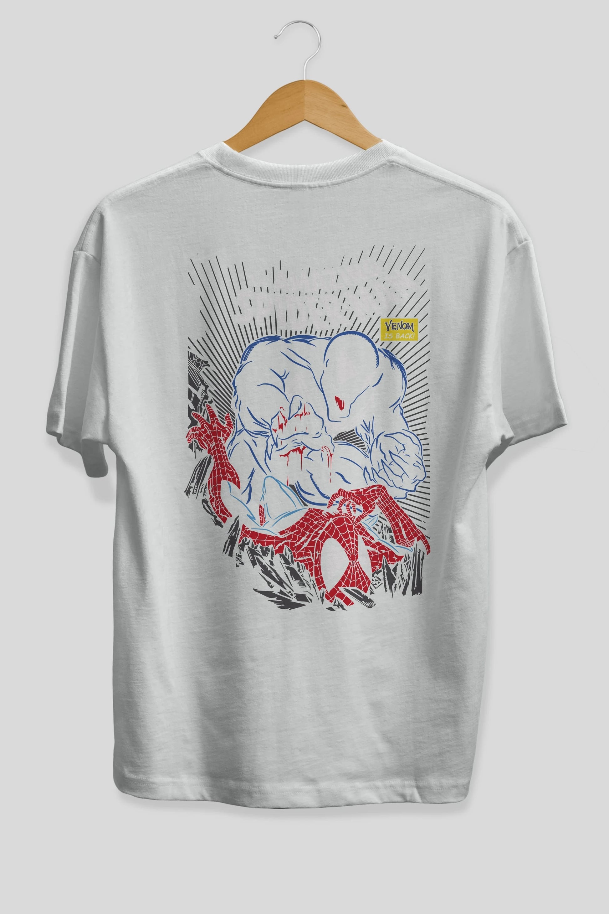 Venom (19) Arka Baskılı Oversize t-shirt Erkek Kadın Unisex %100 Pamuk Bisiklet Yaka tişort