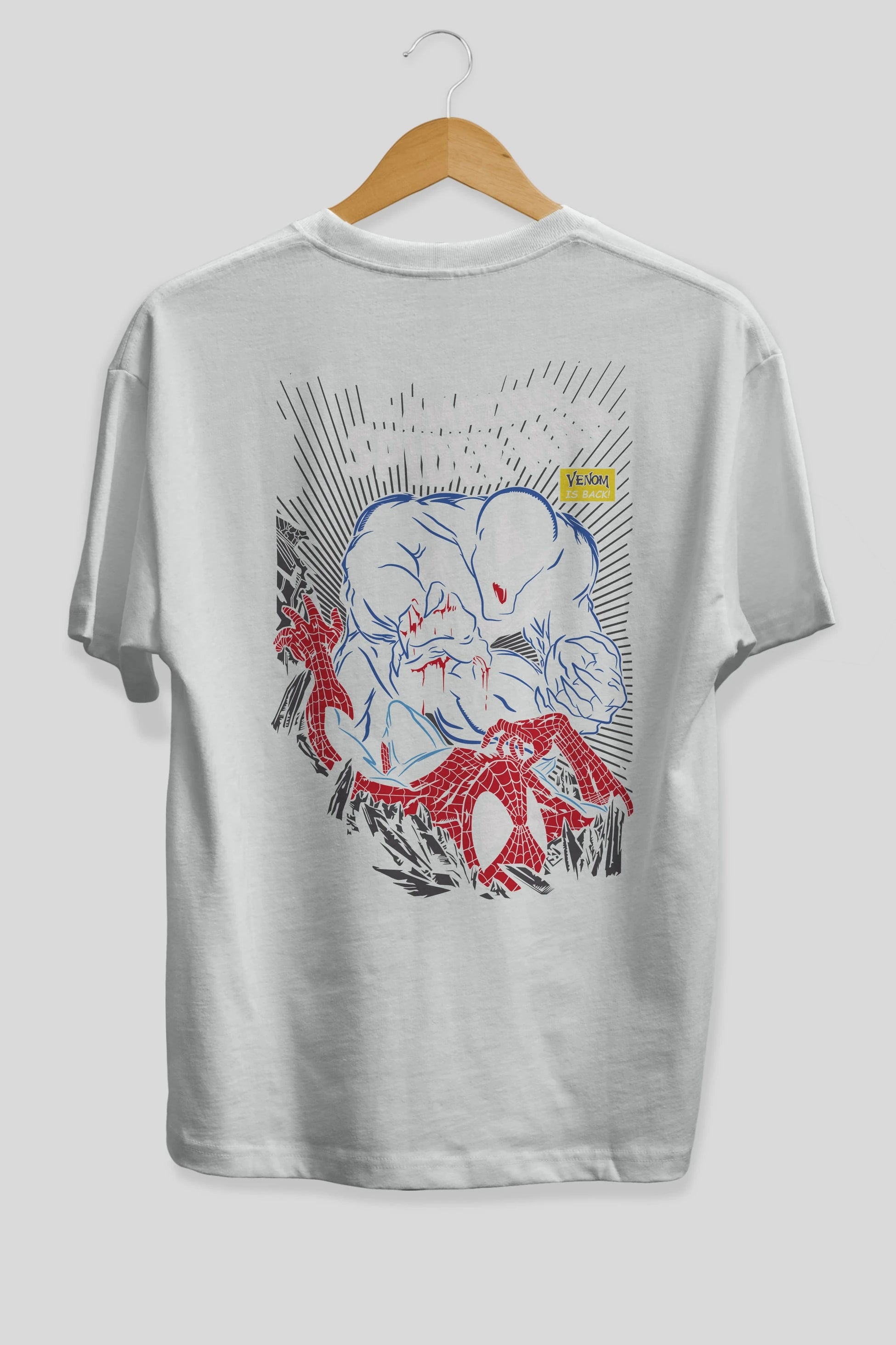 Venom (19) Arka Baskılı Oversize t-shirt Erkek Kadın Unisex %100 Pamuk Bisiklet Yaka tişort