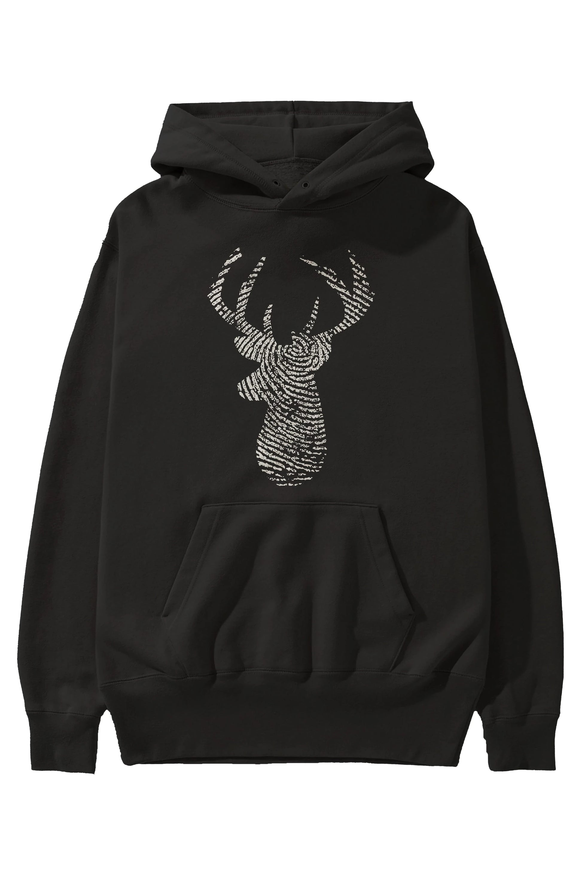 Deer 3 Ön Baskılı Hoodie Oversize Kapüşonlu Sweatshirt Erkek Kadın Unisex