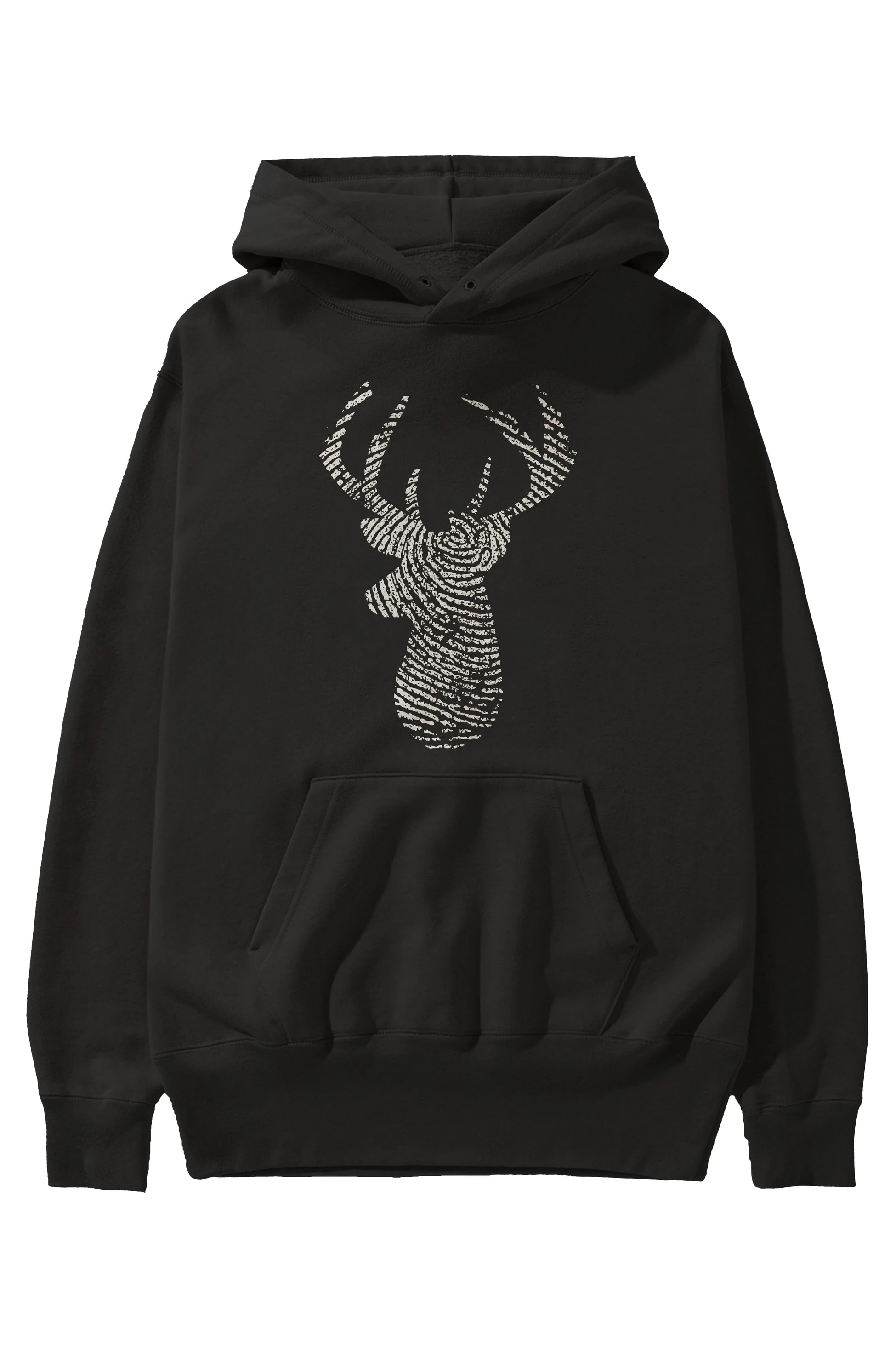 Deer 3 Ön Baskılı Hoodie Oversize Kapüşonlu Sweatshirt Erkek Kadın Unisex