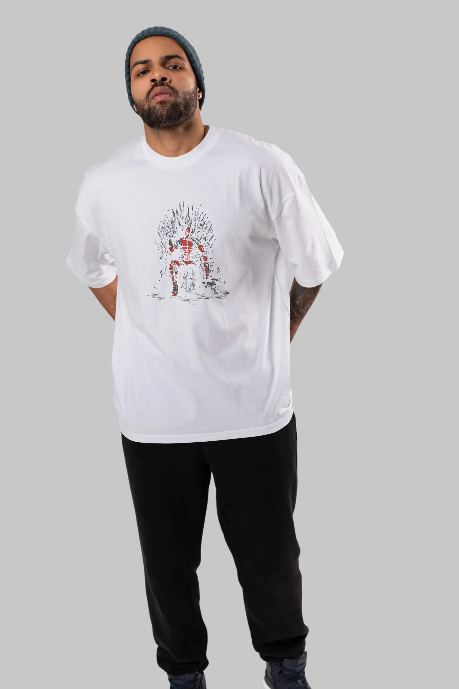 Deadpool (6) Ön Baskılı Oversize t-shirt Erkek Kadın Unisex %100 Pamuk Bisiklet Yaka tişort
