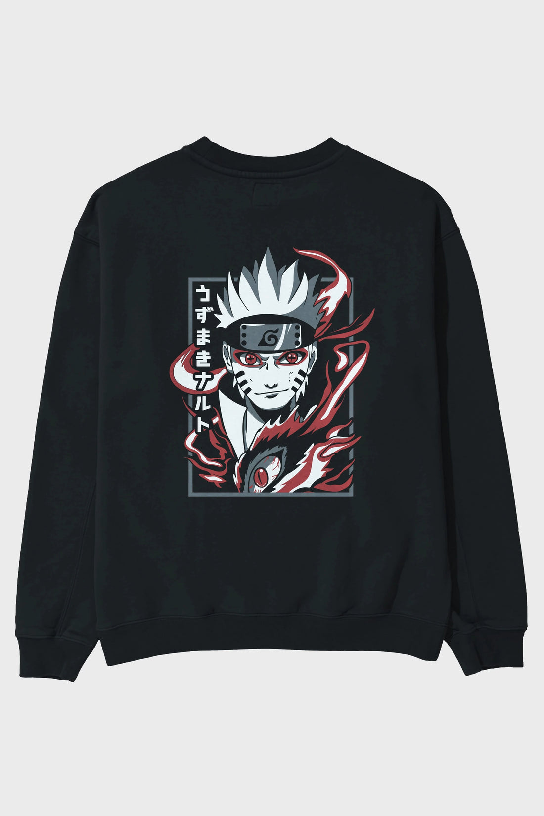 NarutoMod Anime Arka Baskılı Oversize Sweatshirt Erkek Kadın Unisex