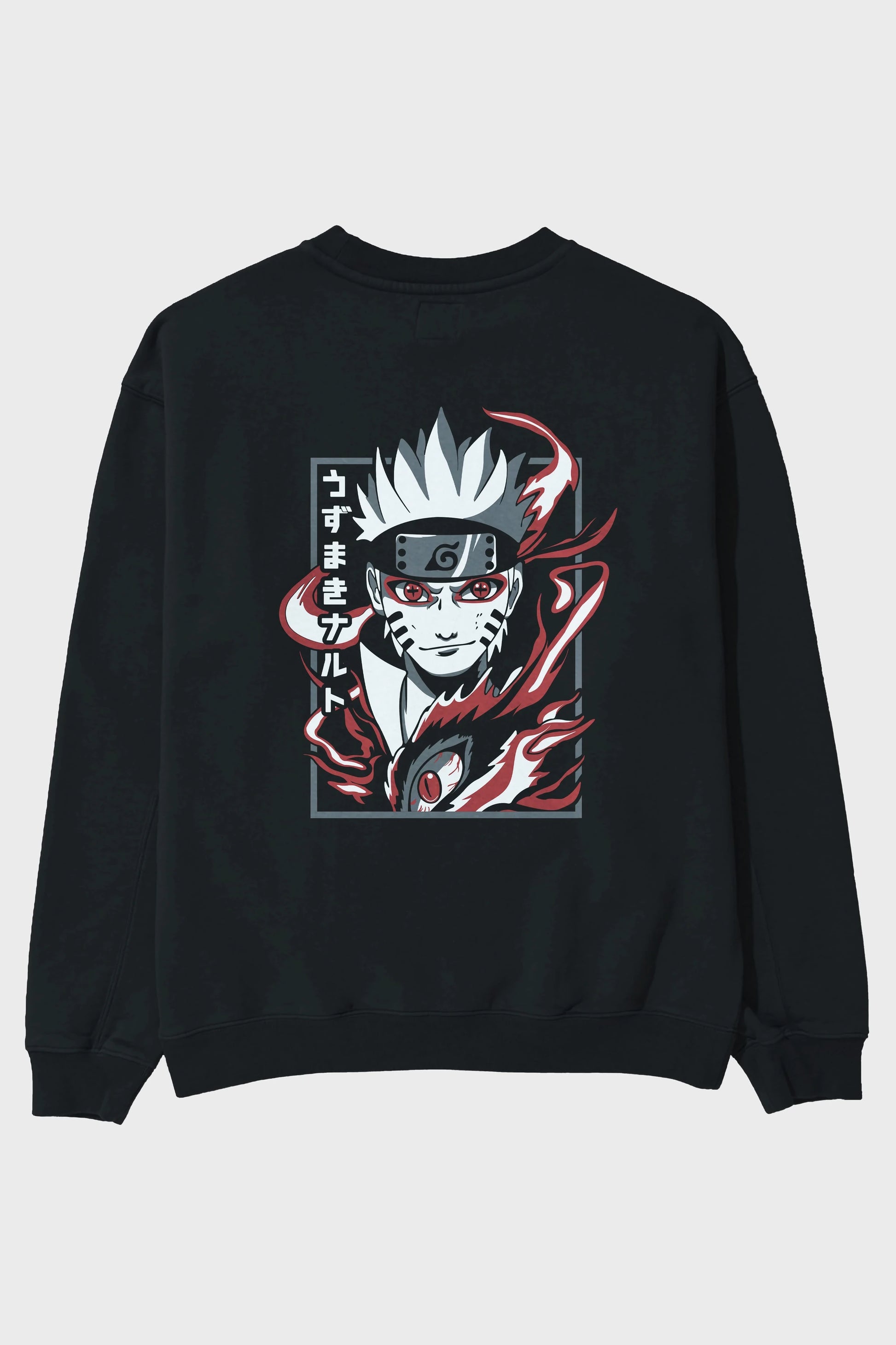 NarutoMod Anime Arka Baskılı Oversize Sweatshirt Erkek Kadın Unisex