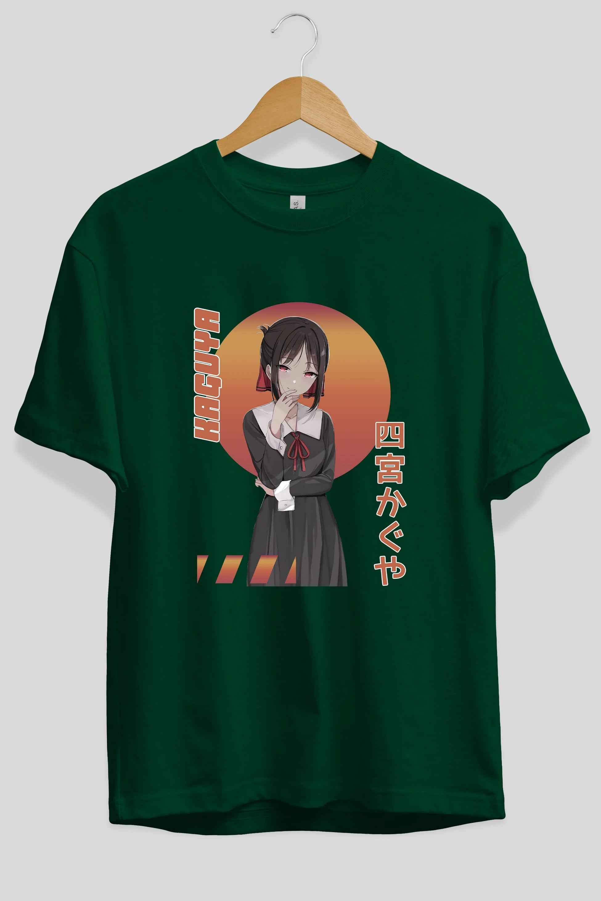 Kaguya Shinomiya 5 Anime Ön Baskılı Oversize t-shirt %100 pamuk Erkek Kadın Unisex