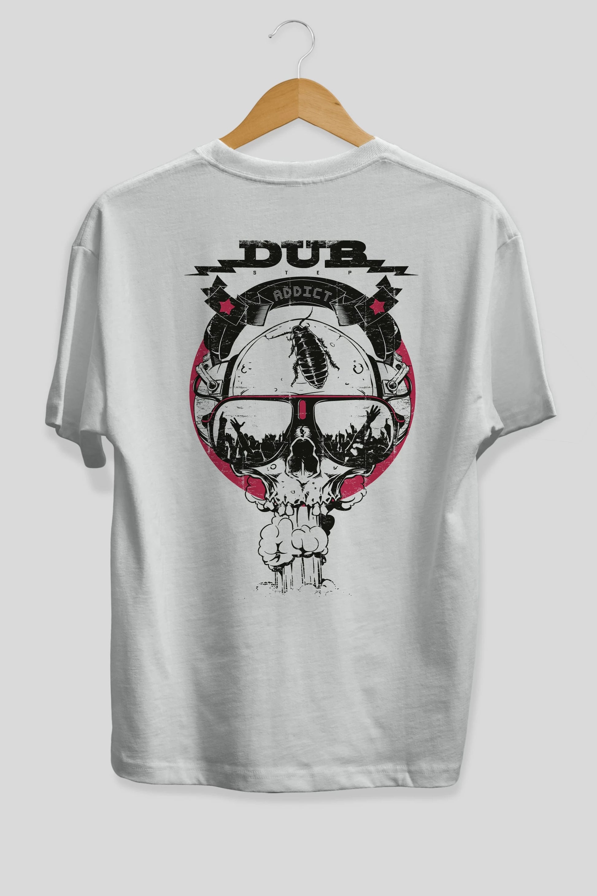 Dub Addict Arka Baskılı Oversize t-shirt Erkek Kadın Unisex