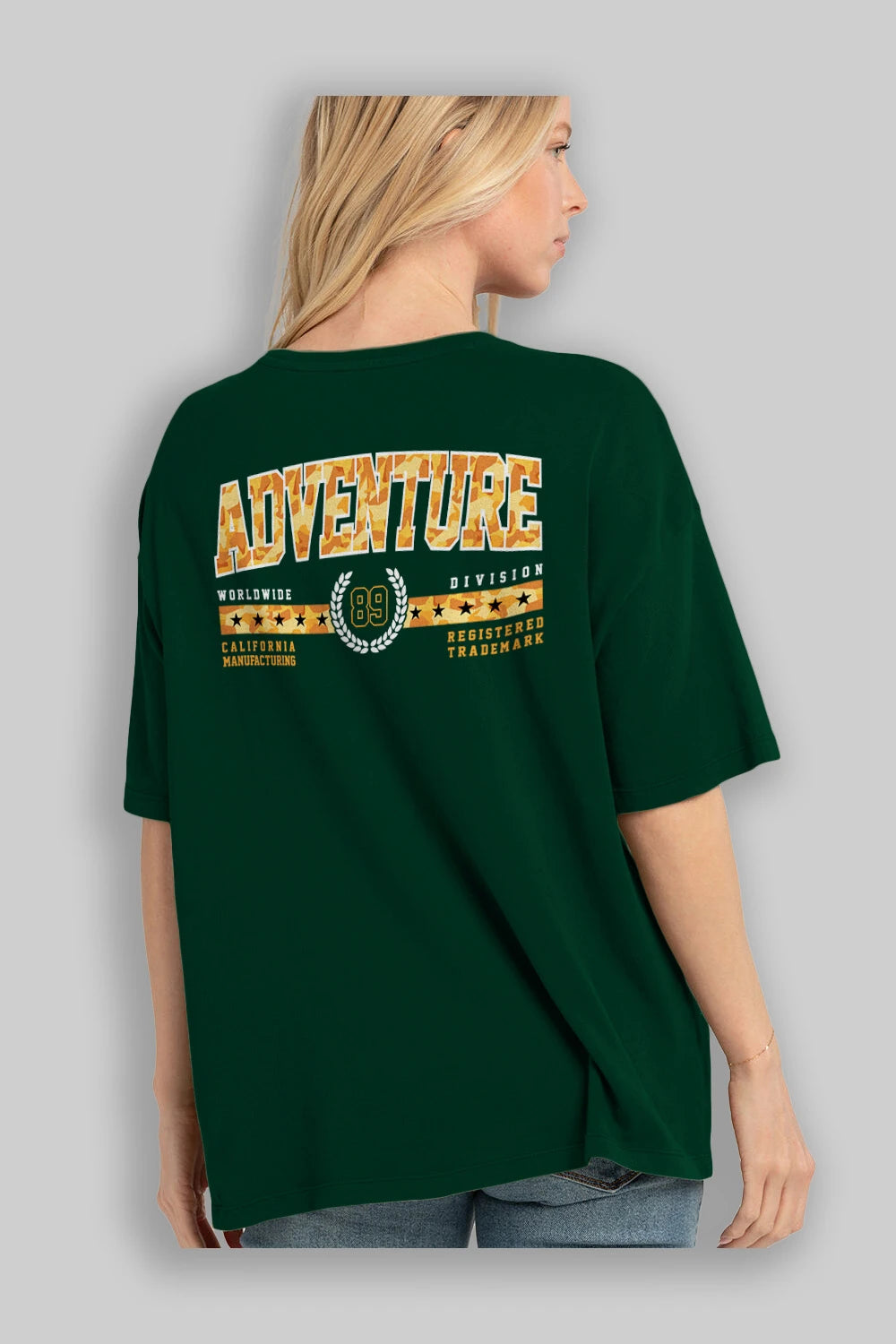 Adventure Arka Baskılı Oversize t-shirt Erkek Kadın Unisex