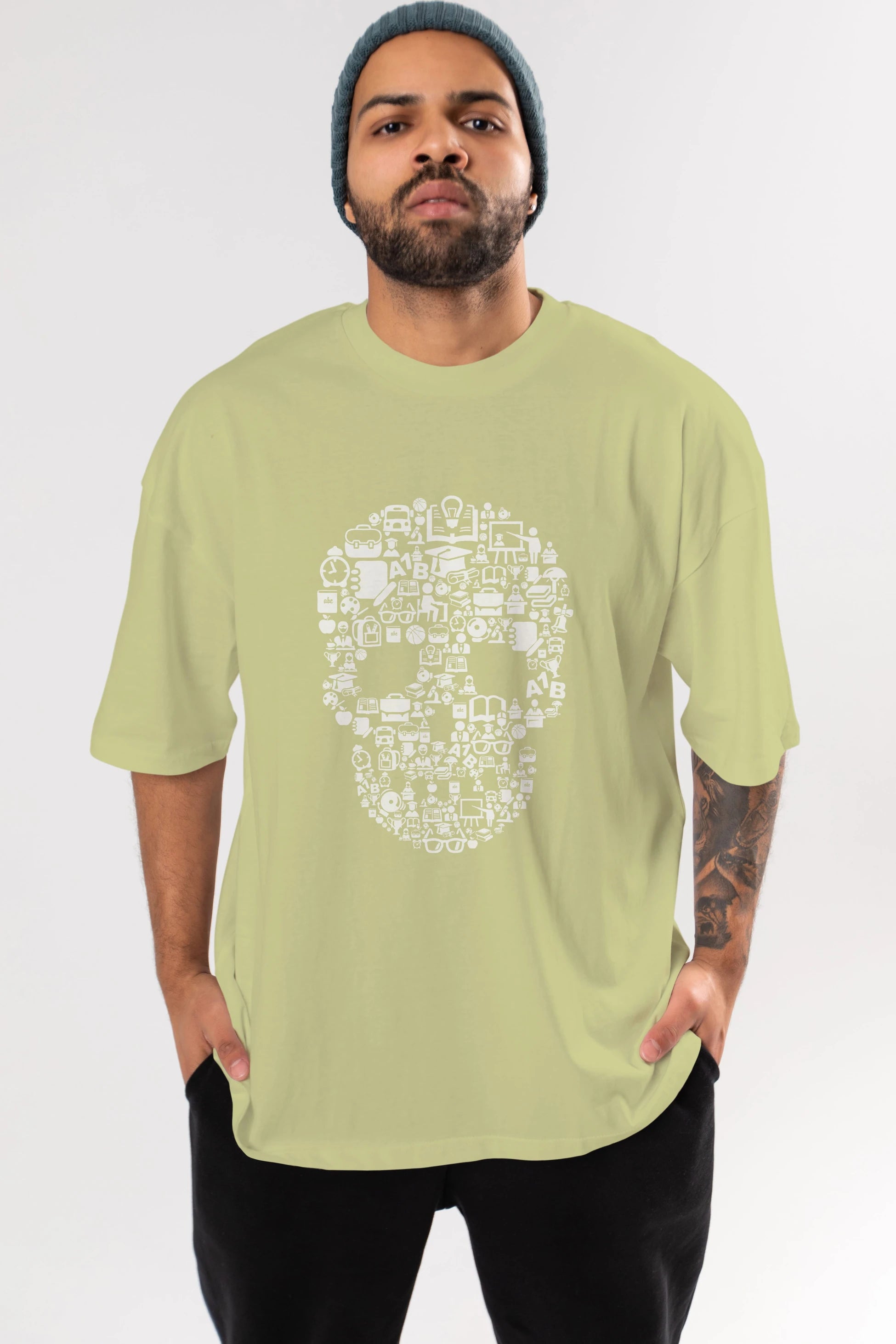 Dead  School Ön Baskılı Oversize t-shirt %100 pamuk Erkek Kadın Unisex