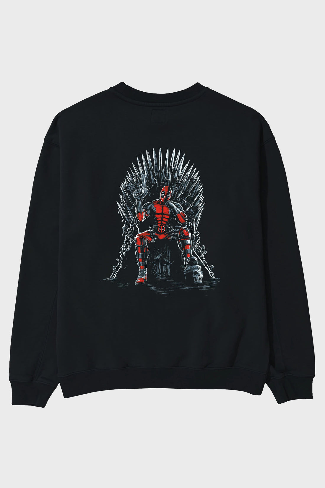 Deadpool (6) Arka Baskılı Oversize Sweatshirt Erkek Kadın Unisex