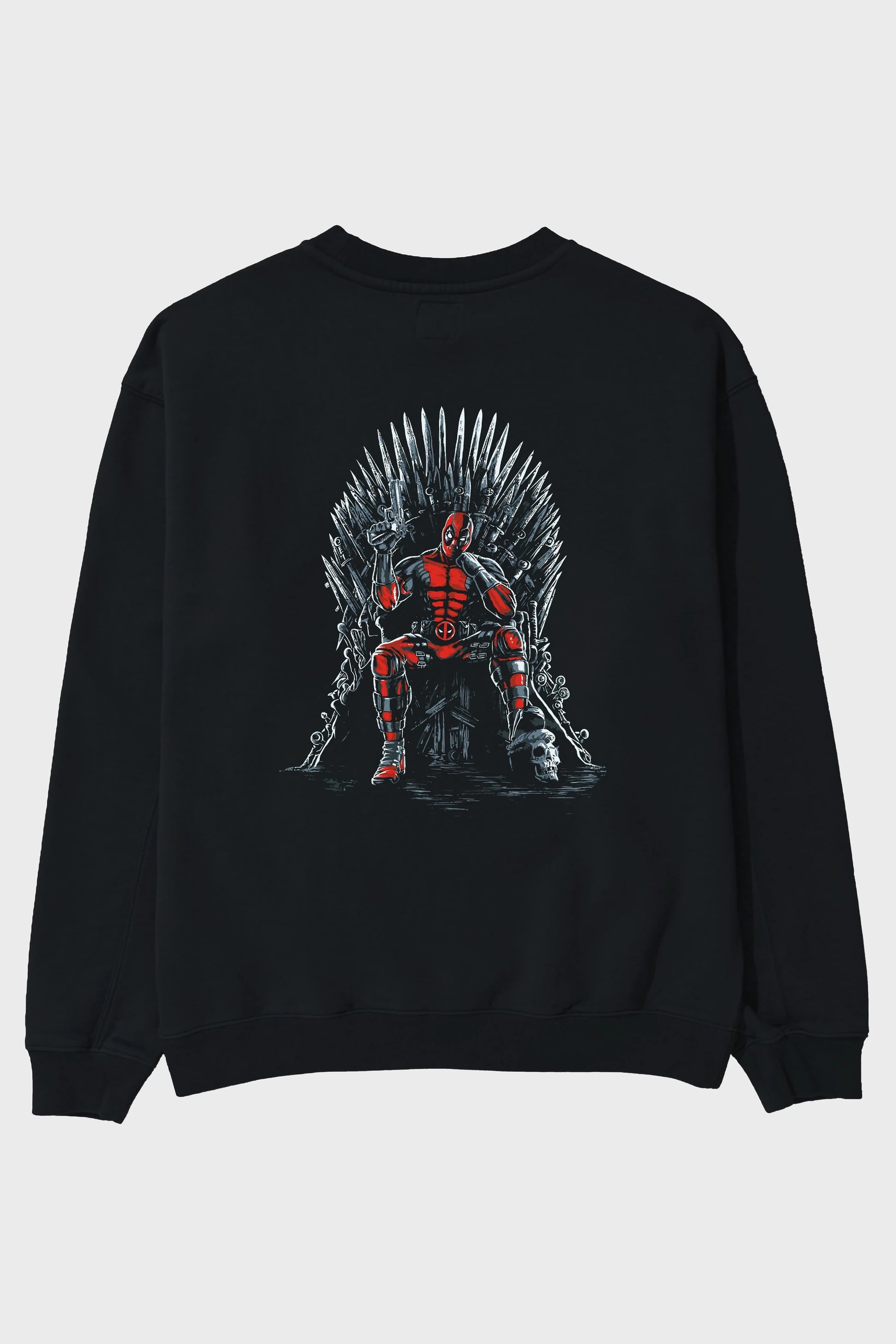 Deadpool (6) Arka Baskılı Oversize Sweatshirt Erkek Kadın Unisex