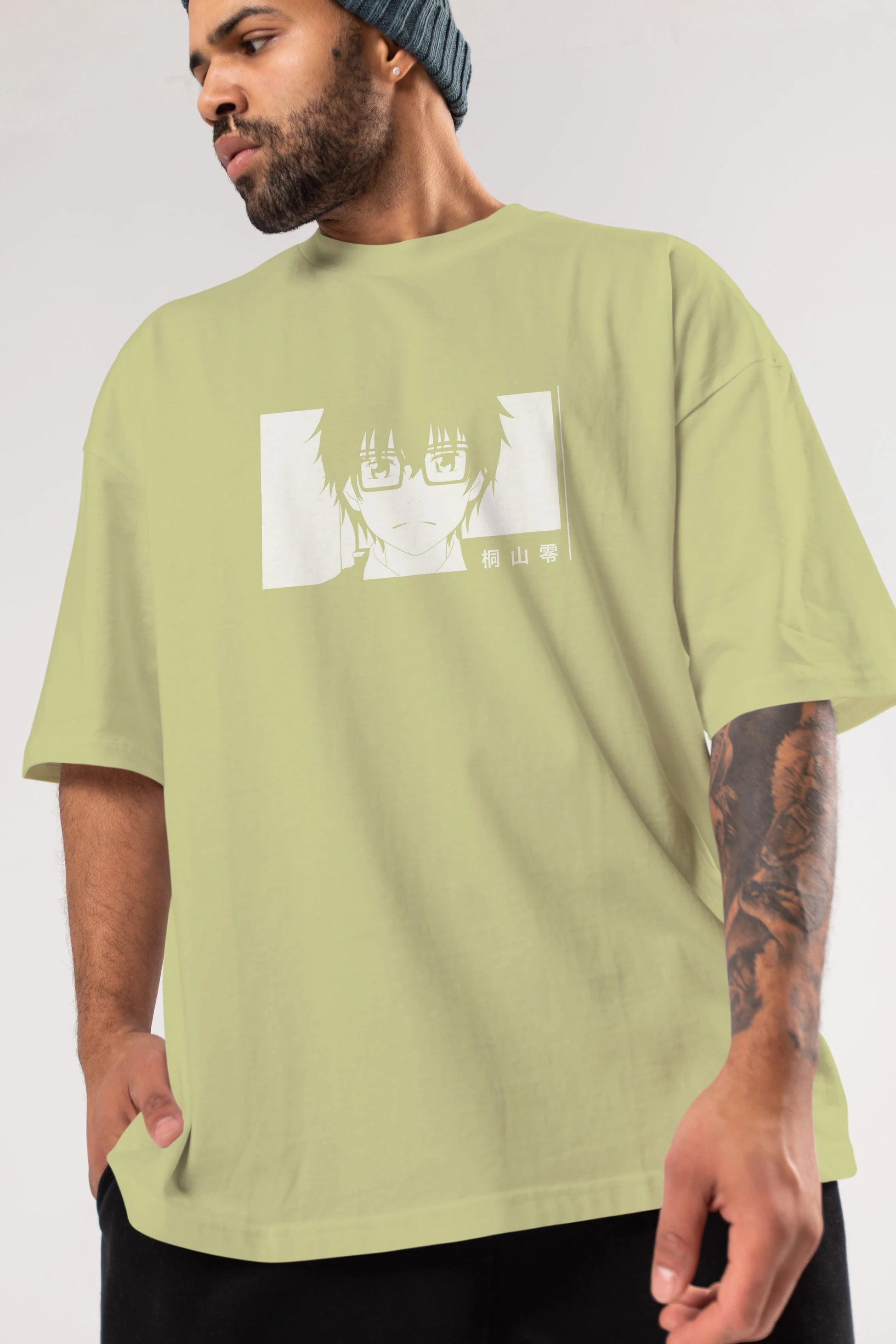 Rei Kiriyama 3 Anime Ön Baskılı Oversize t-shirt %100 pamuk Erkek Kadın Unisex